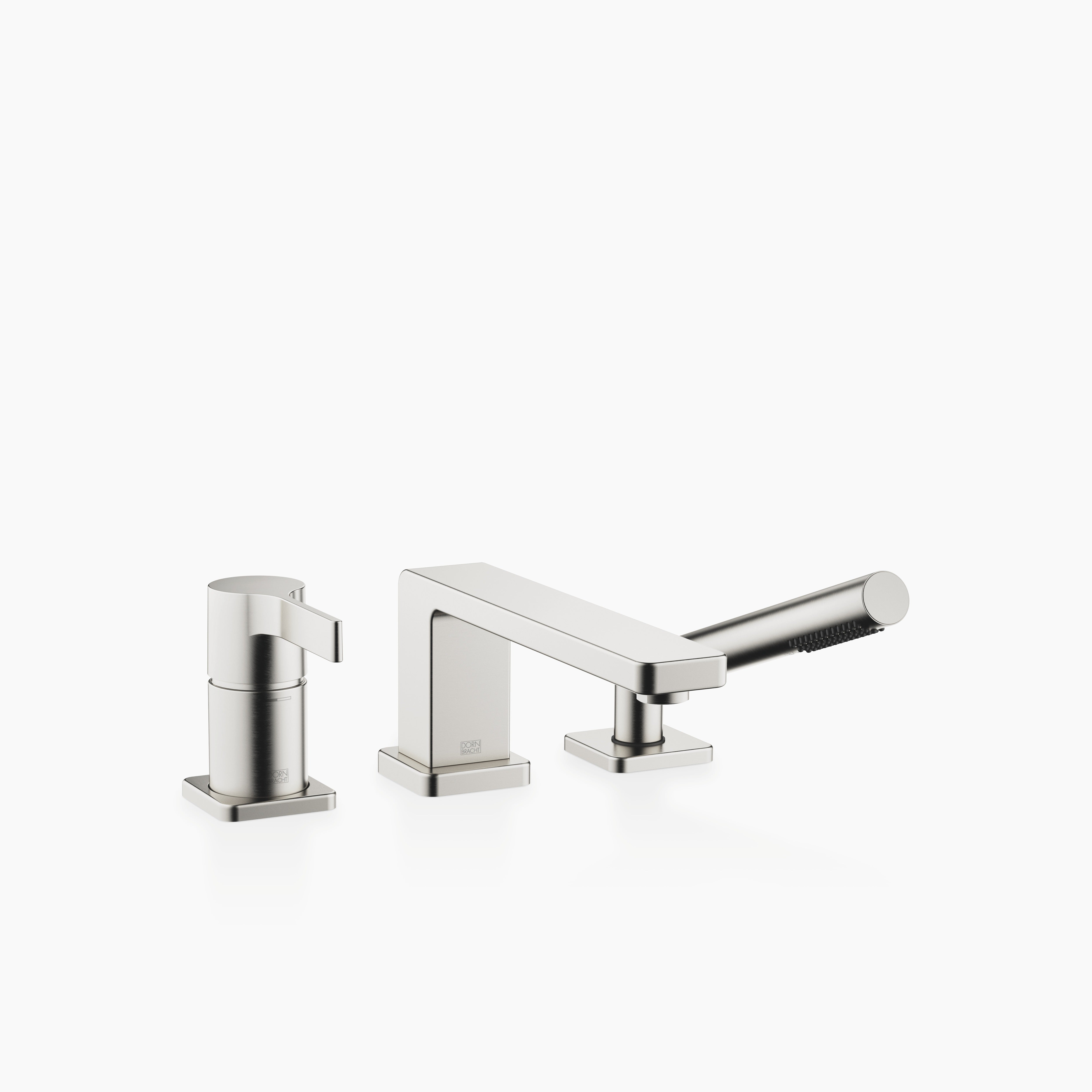 Lulu Three Hole Single Lever Bath Mixer For Bath Rim Or Tile Edge Installation Chrome