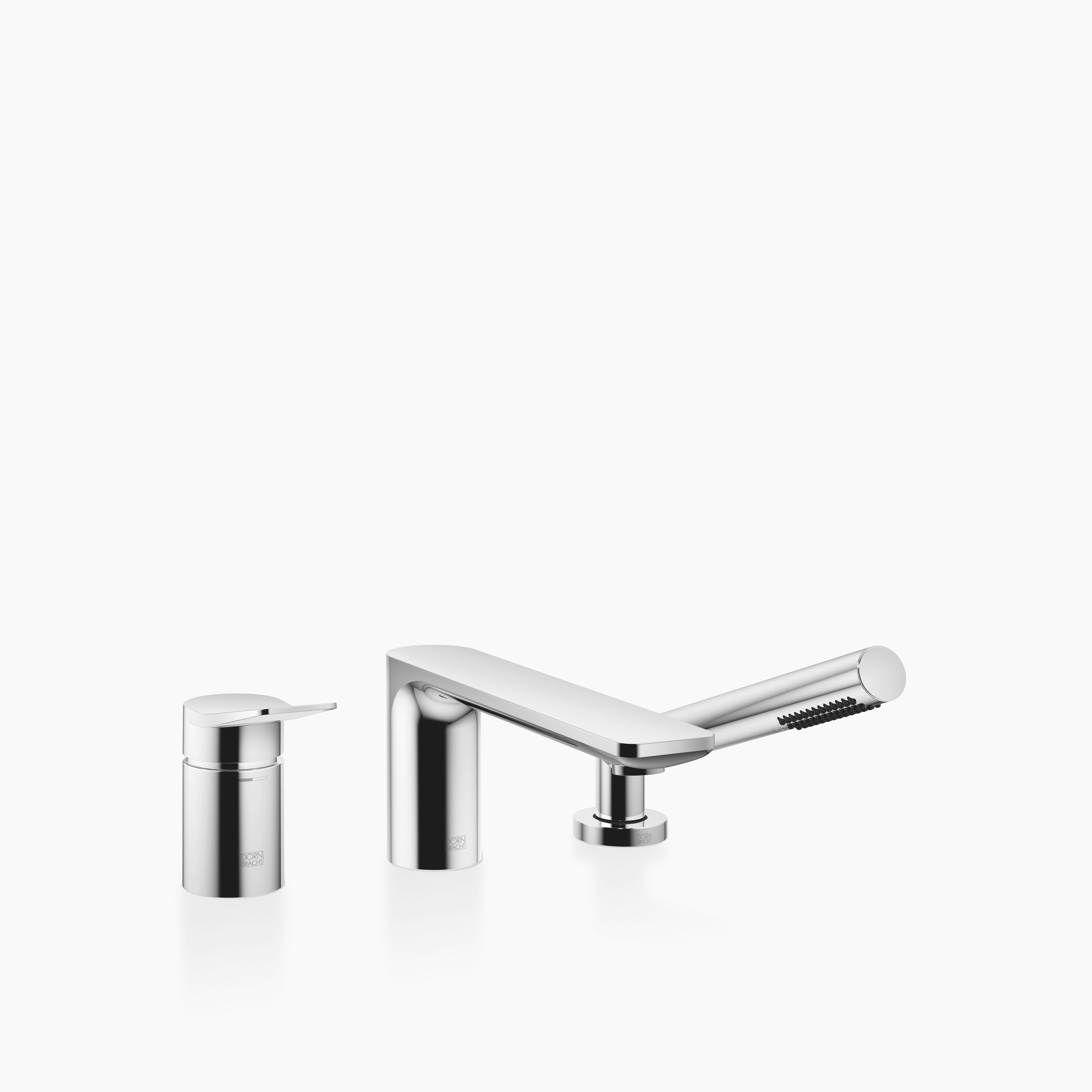 Liss Three Hole Single Lever Bath Mixer For Bath Rim Or Tile Edge Installation Chrome