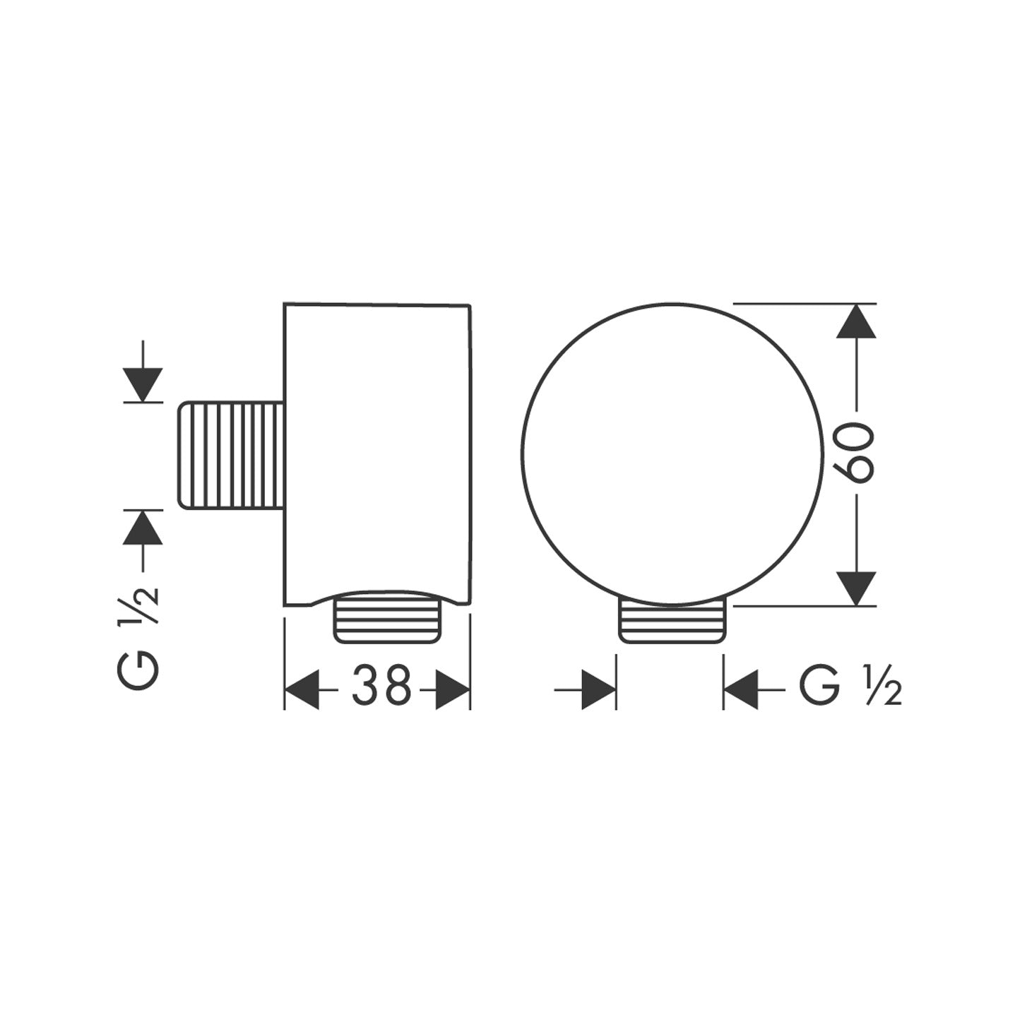 AXOR Starck Wall outlet round