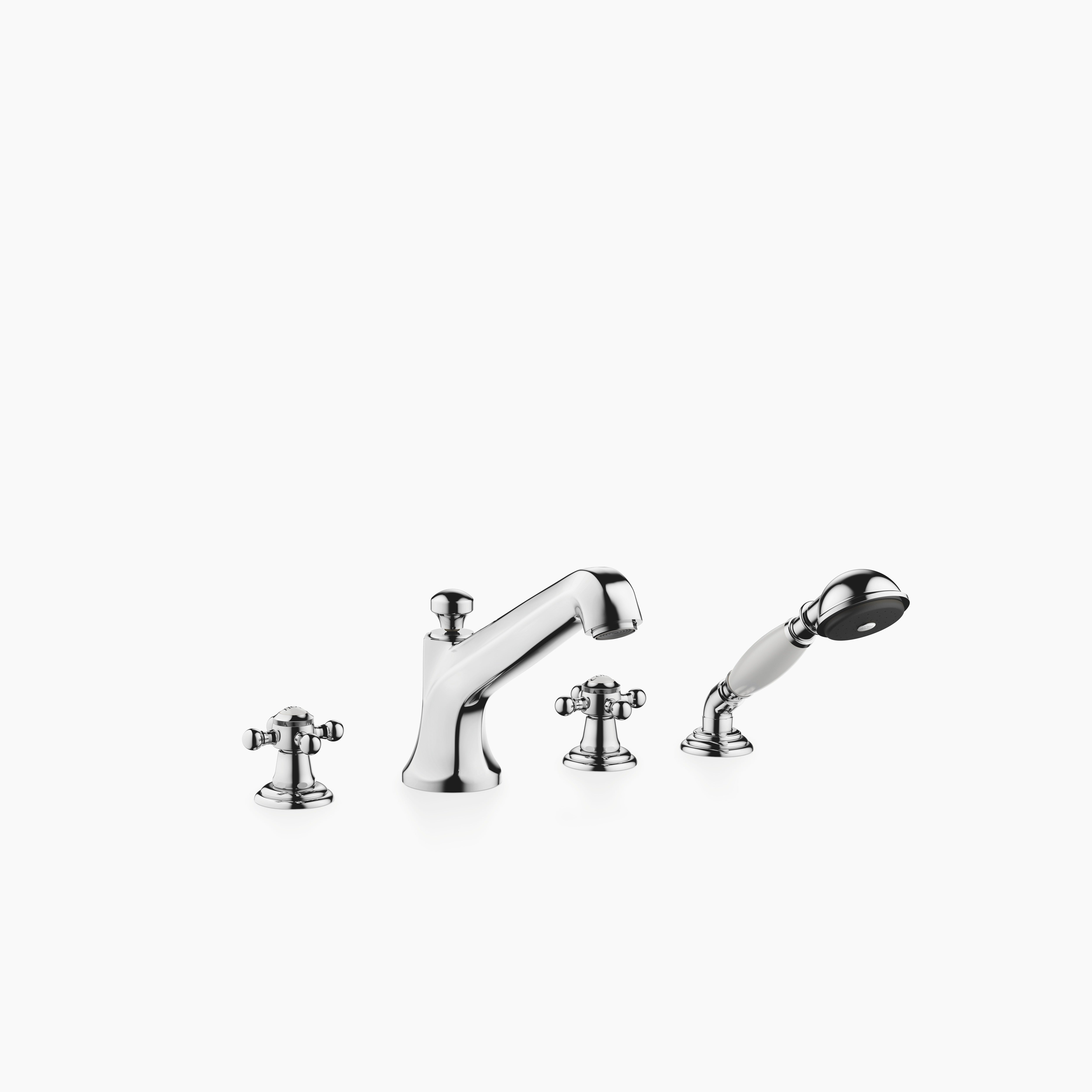 Madison Bath Shower Set For Bath Rim Or Tile Edge Installation Chrome