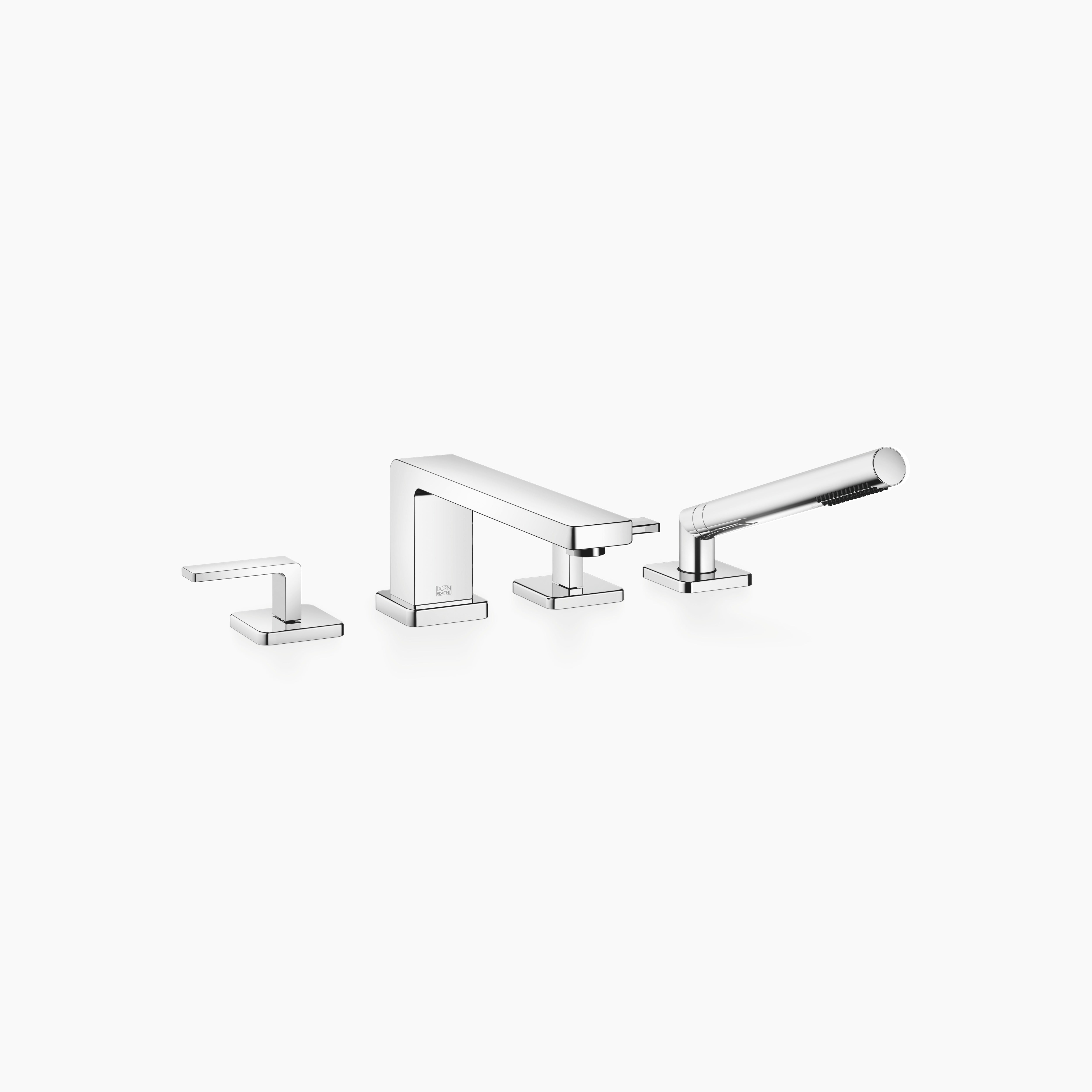 Lulu Bath Shower Set For Bath Rim Or Tile Edge Installation Chrome