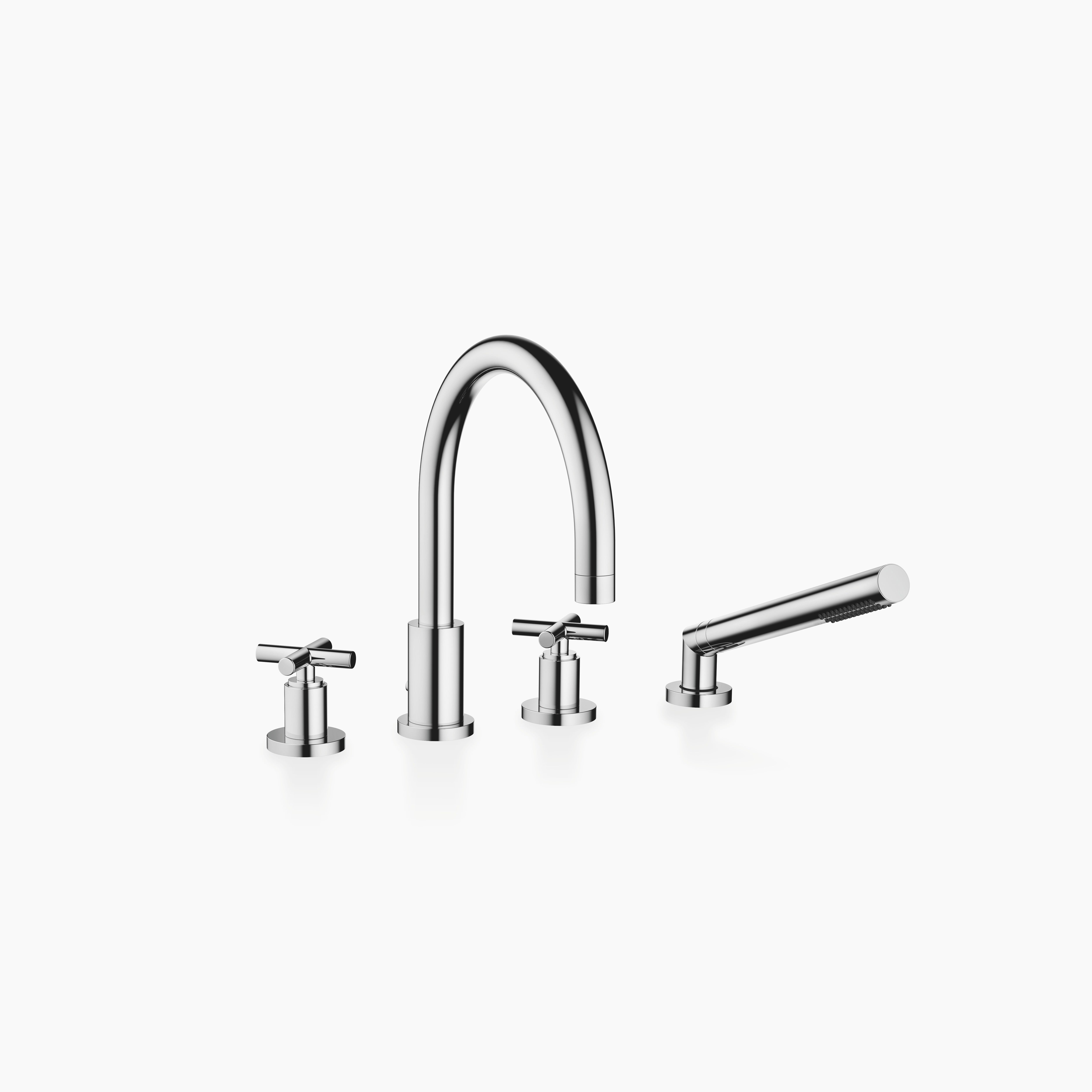 Tara Bath Shower Set For Bath Rim Or Tile Edge Installation Chrome II