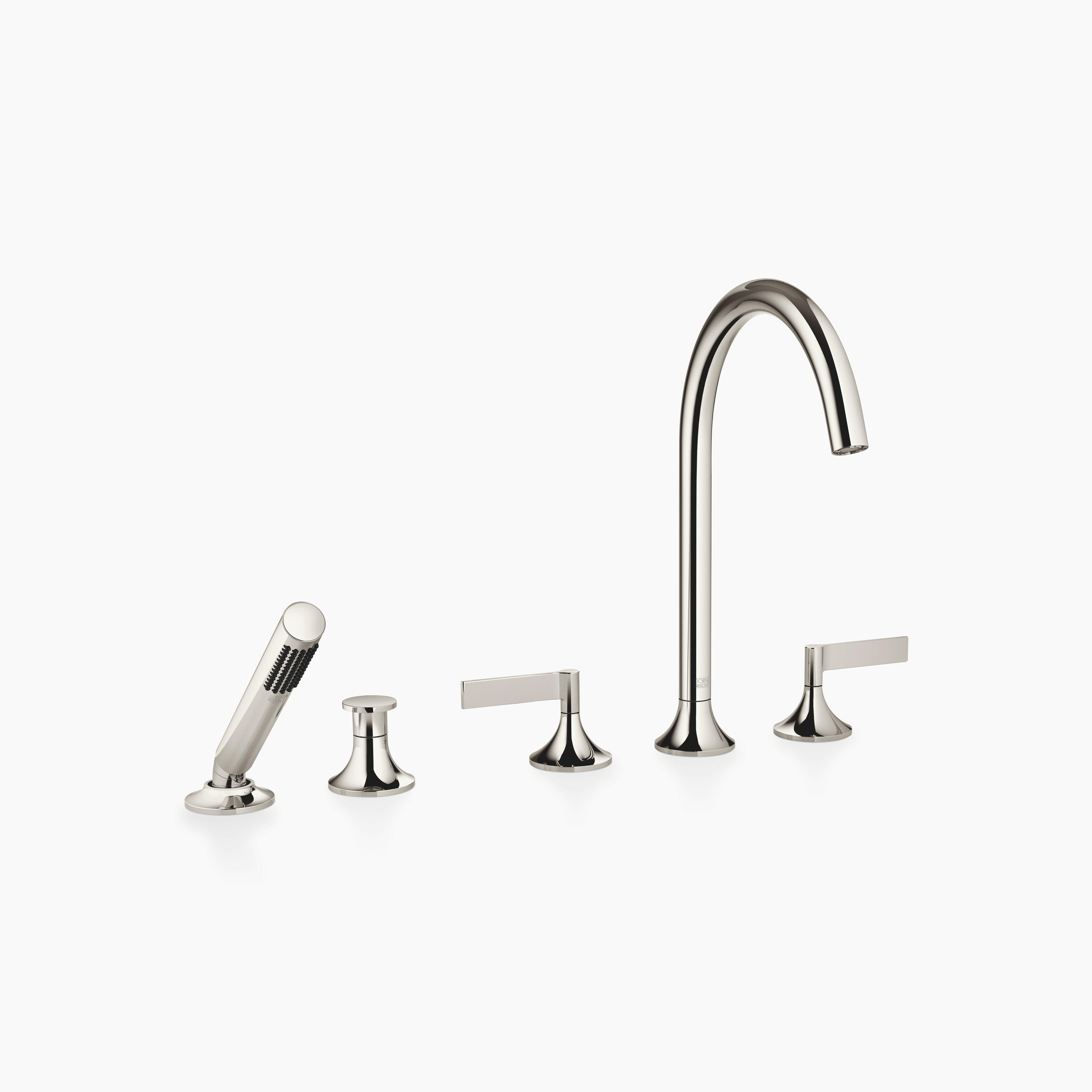 Vaia Five Hole Bath Mixer For Deck Mounting With Diverter Chrome II