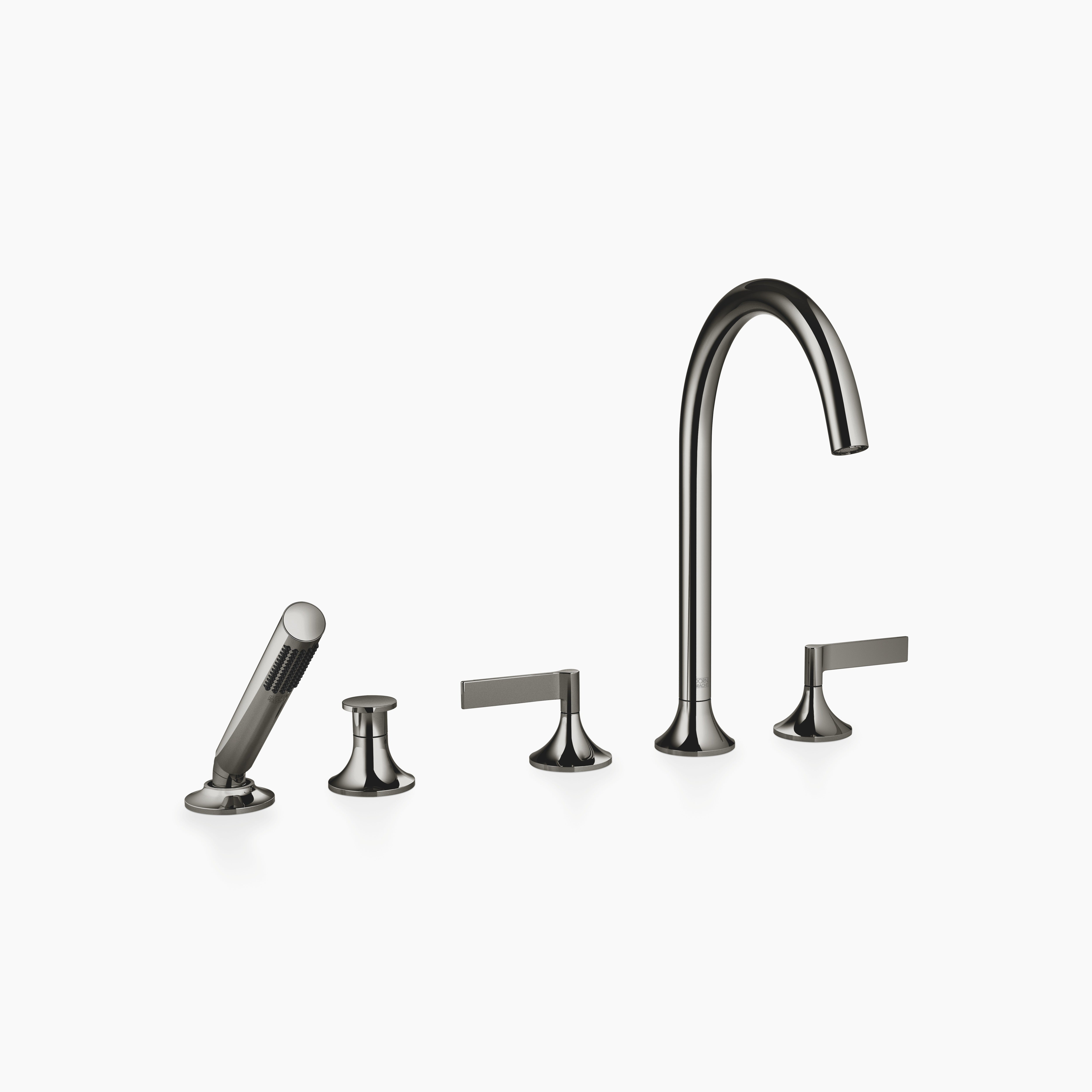 Vaia Five Hole Bath Mixer For Deck Mounting With Diverter Chrome II