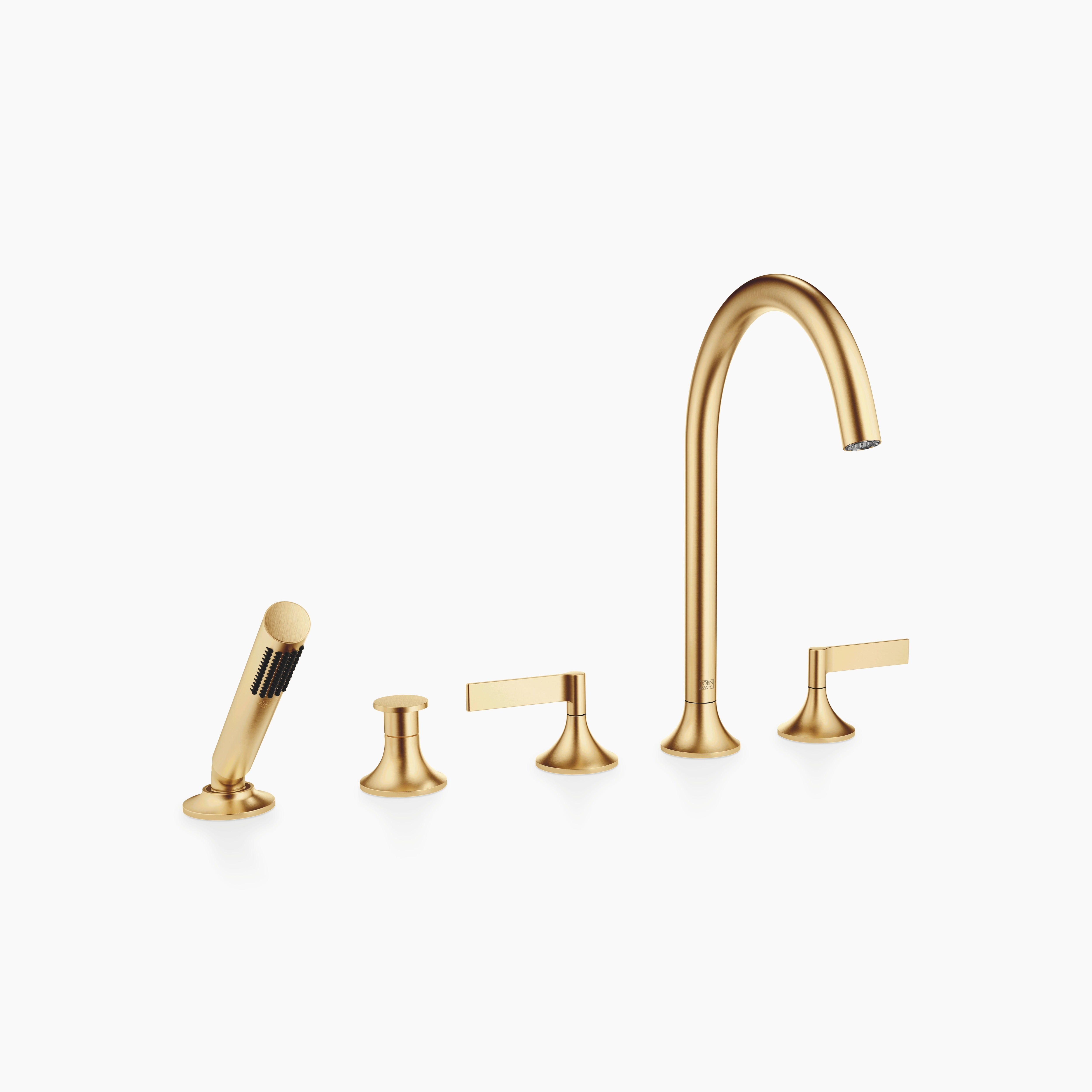 Vaia Five Hole Bath Mixer For Deck Mounting With Diverter Chrome II