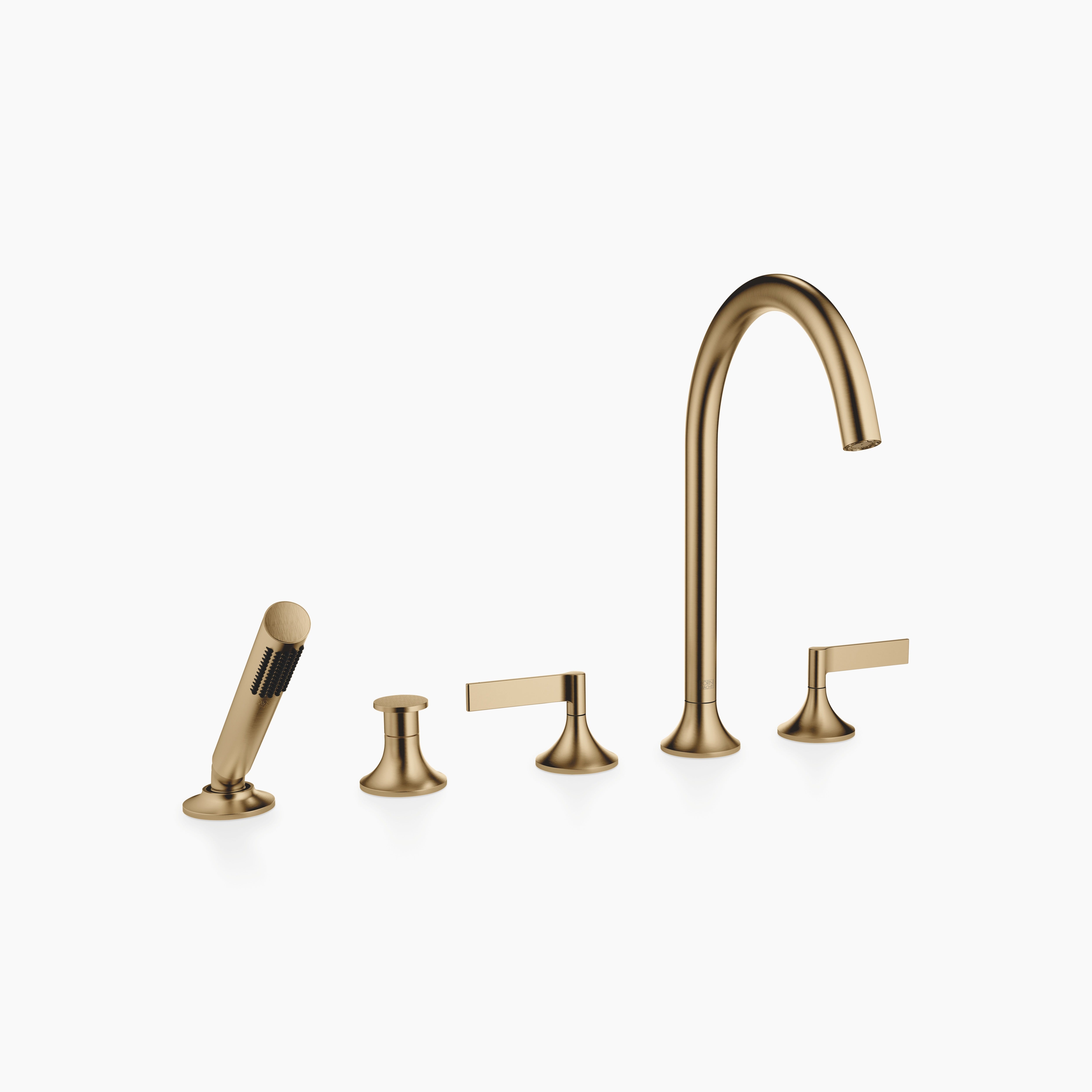 Vaia Five Hole Bath Mixer For Deck Mounting With Diverter Chrome II