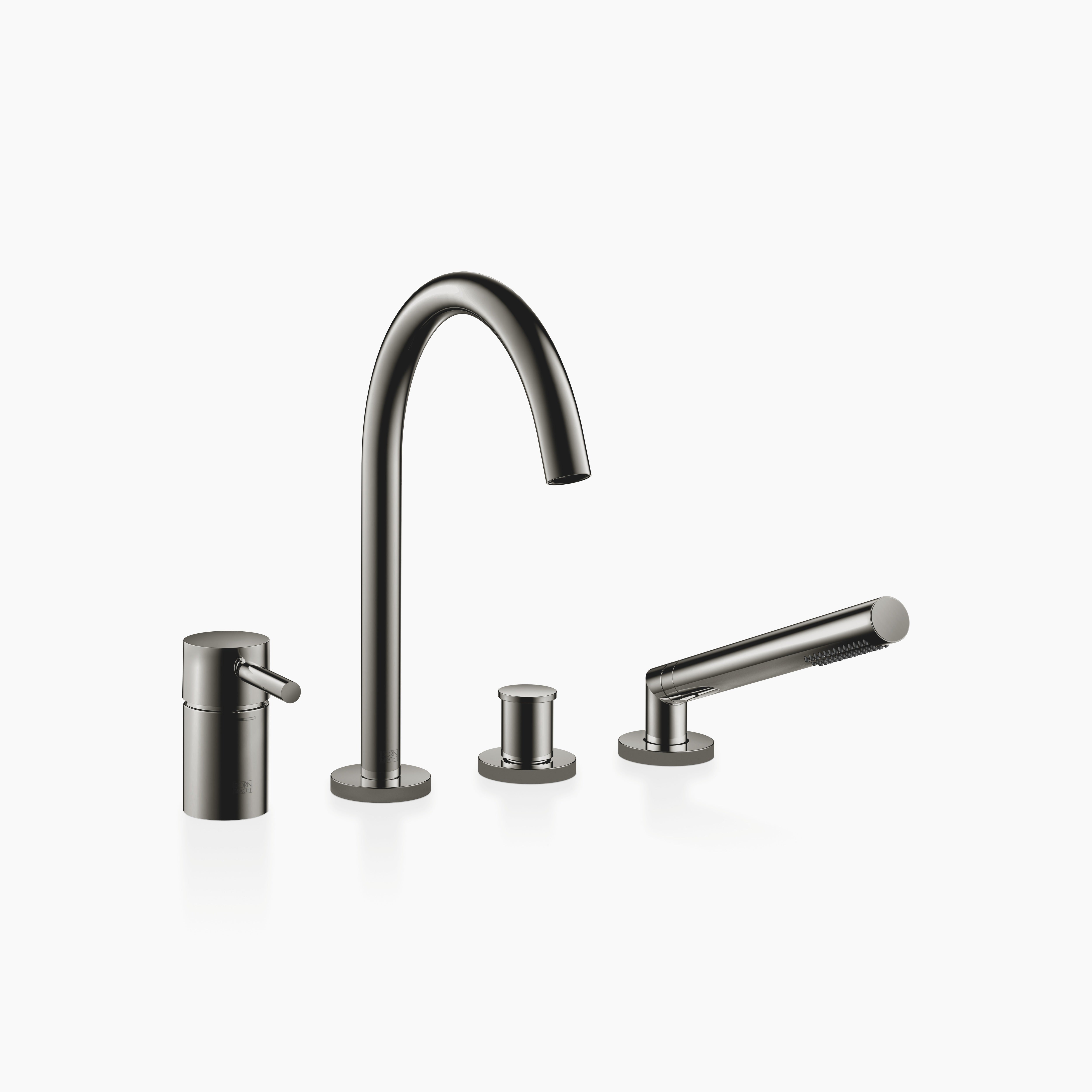 Meta Bath Shower Set For Bath Rim Or Tile Edge Installation Chrome