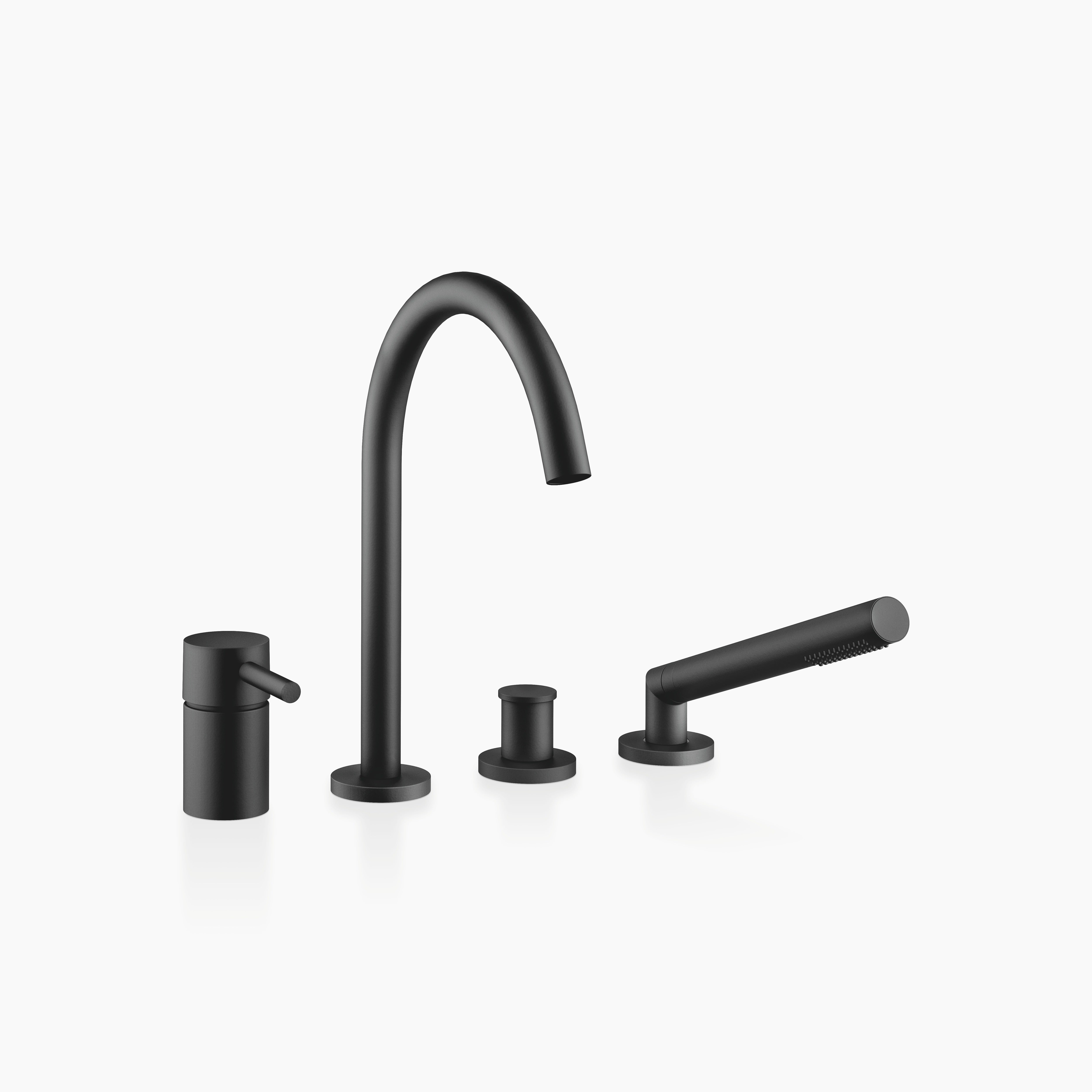 Meta Bath Shower Set For Bath Rim Or Tile Edge Installation Chrome