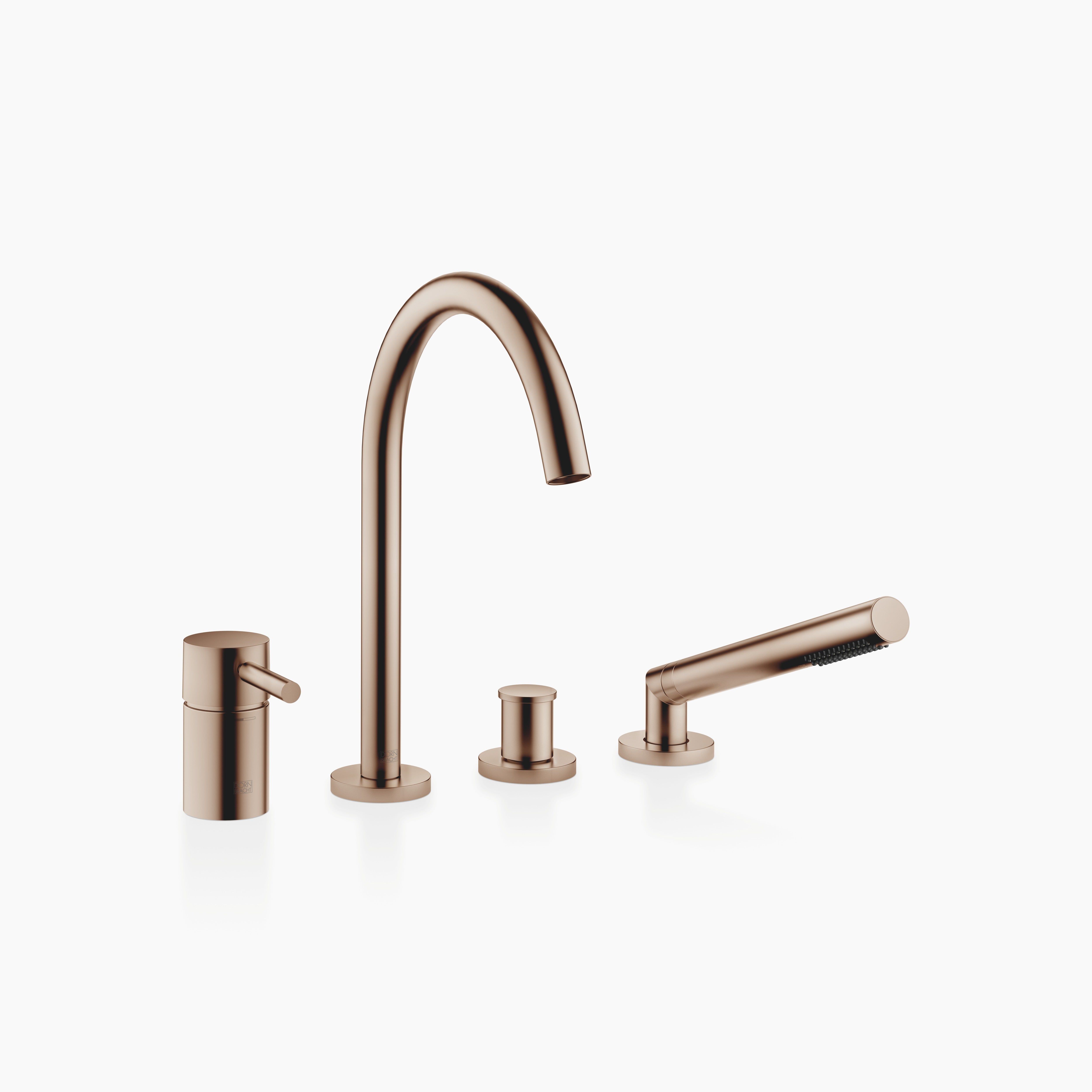 Meta Bath Shower Set For Bath Rim Or Tile Edge Installation Chrome