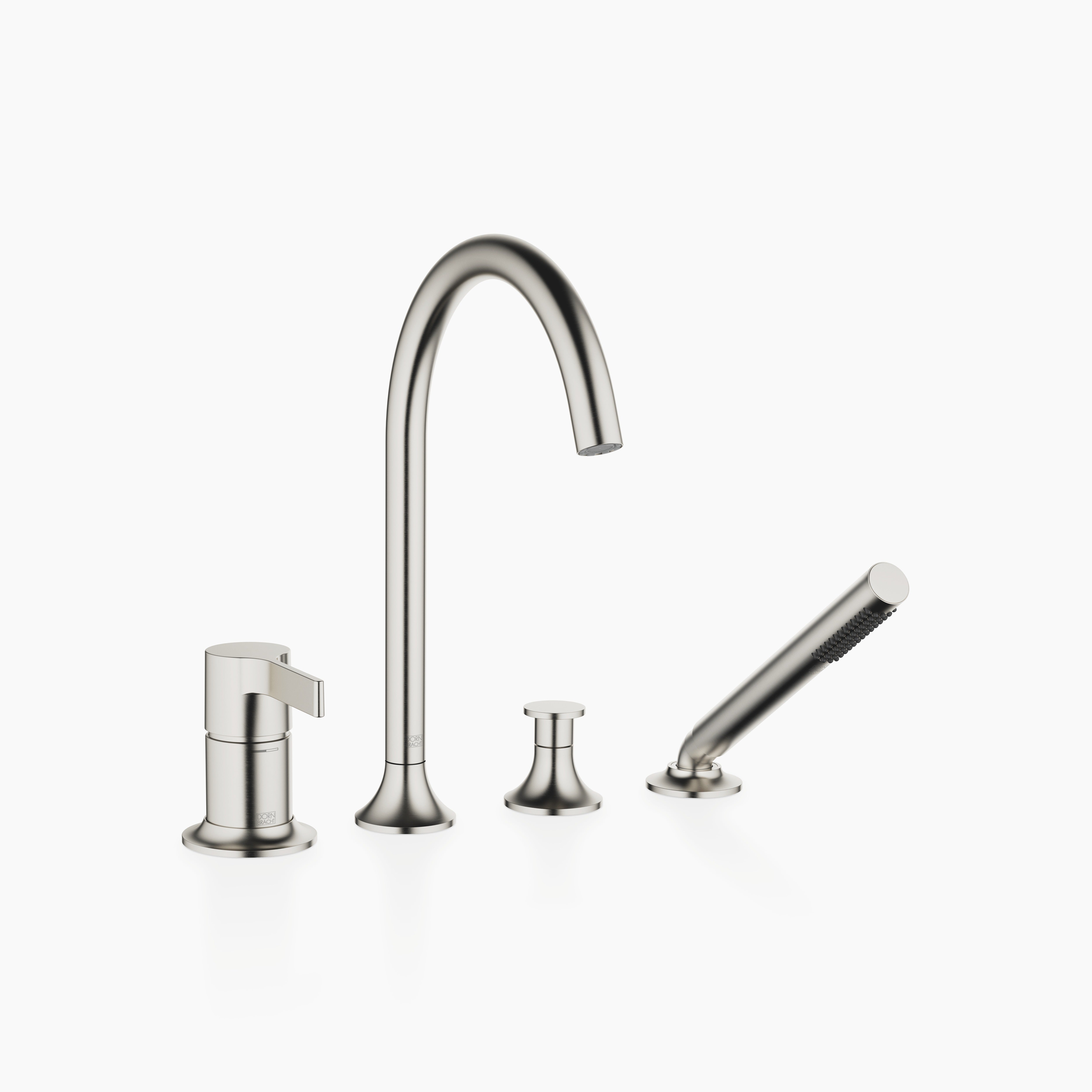 Vaia Bath Shower Set For Bath Rim Or Tile Edge Installation Chrome