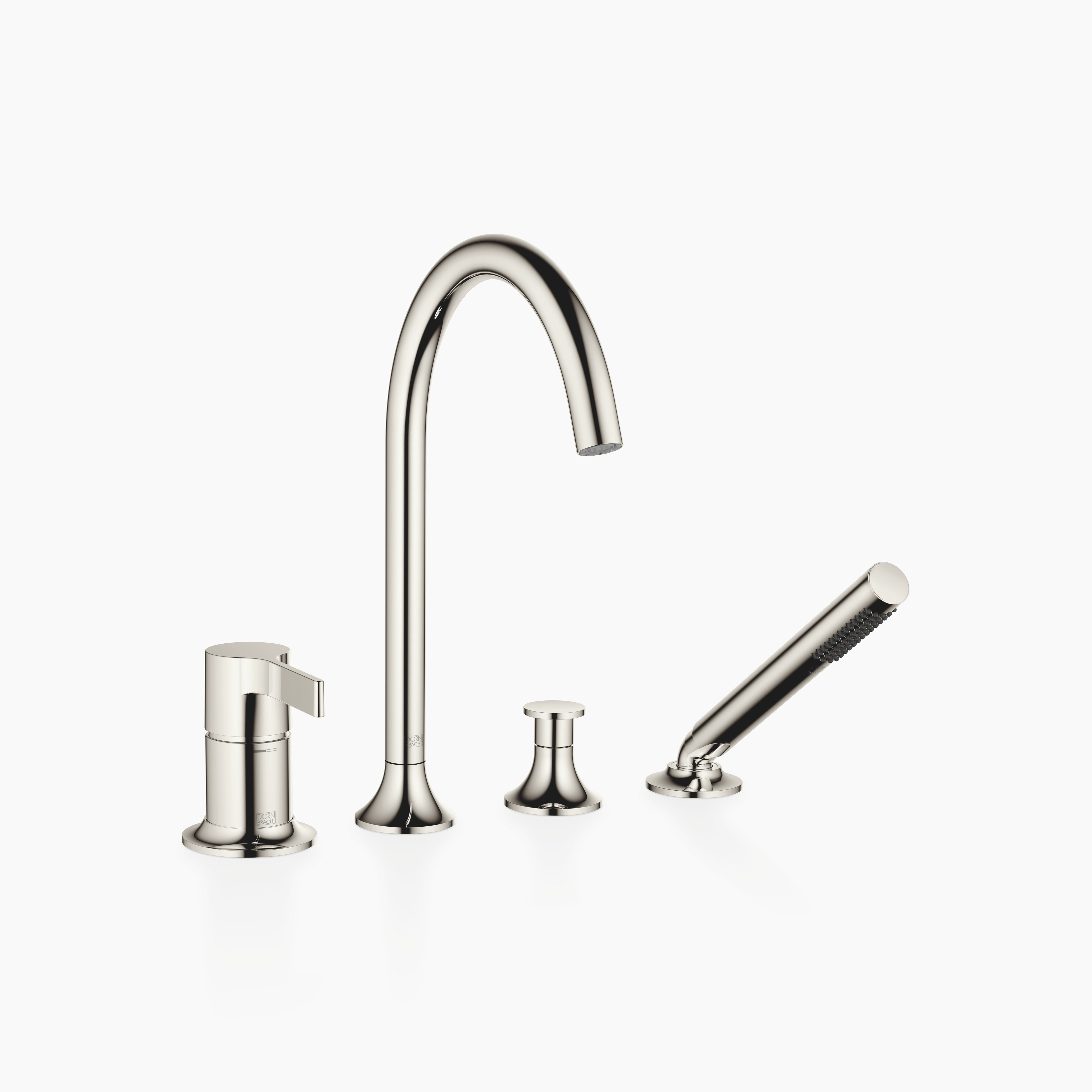 Vaia Bath Shower Set For Bath Rim Or Tile Edge Installation Chrome