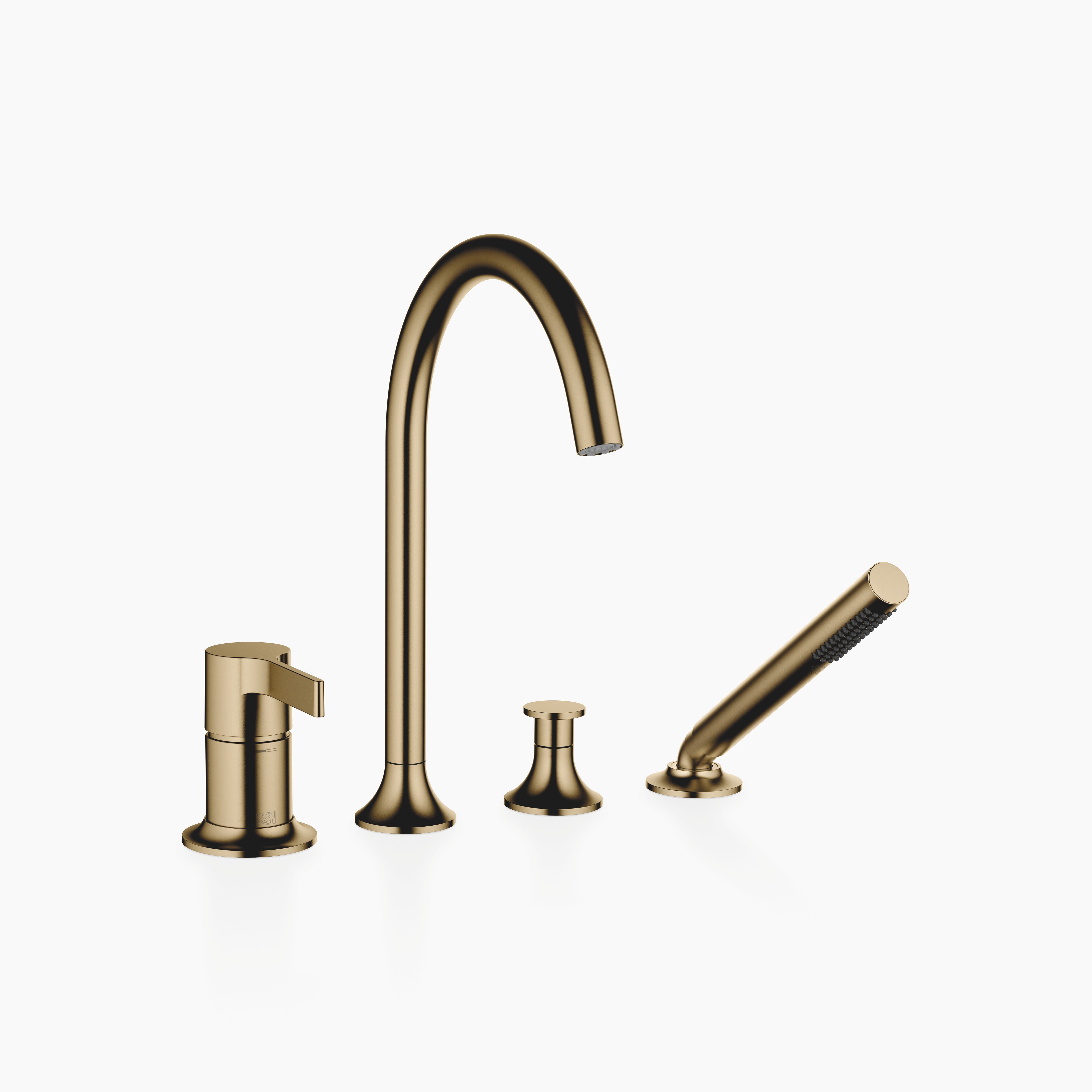 Vaia Bath Shower Set For Bath Rim Or Tile Edge Installation Chrome