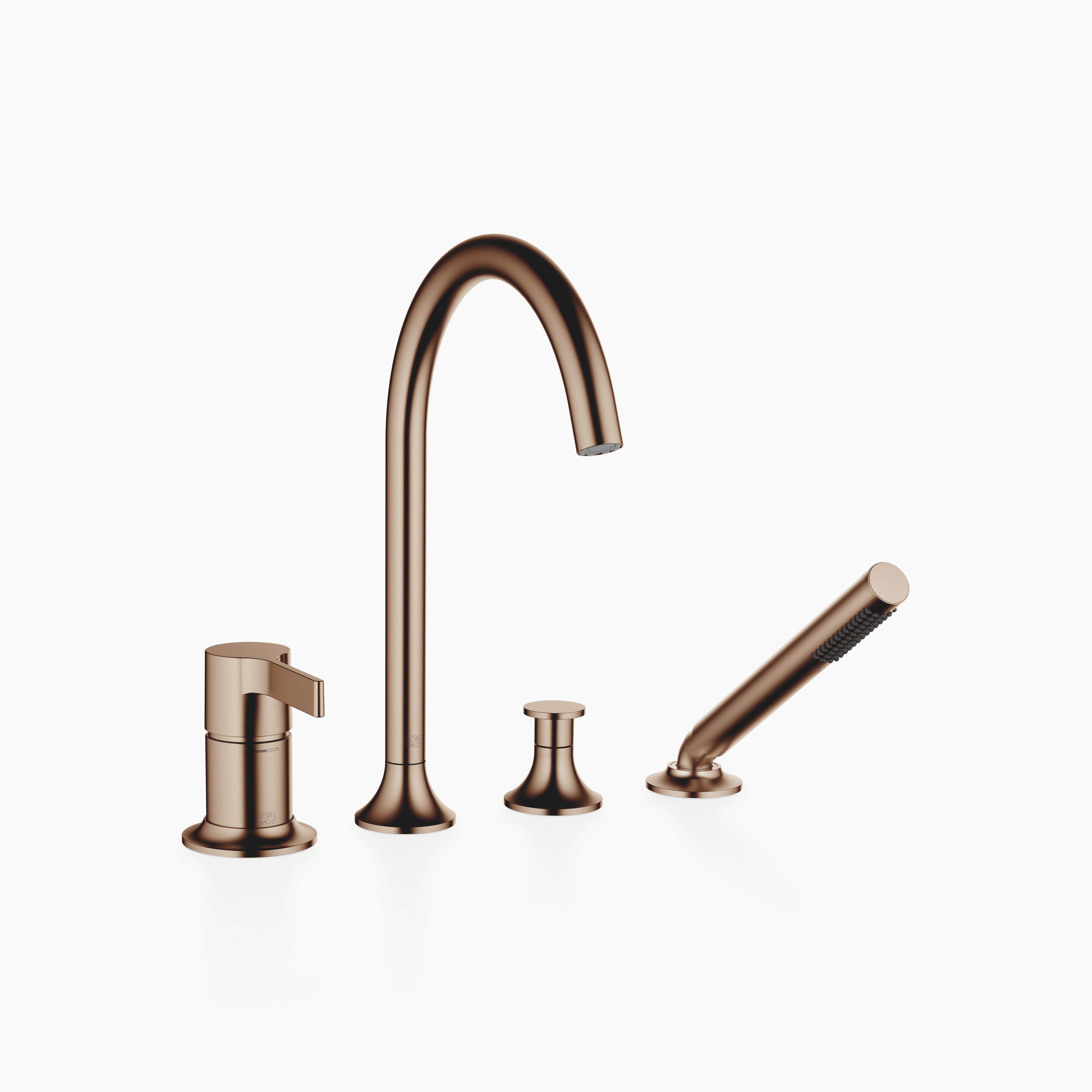 Vaia Bath Shower Set For Bath Rim Or Tile Edge Installation Chrome