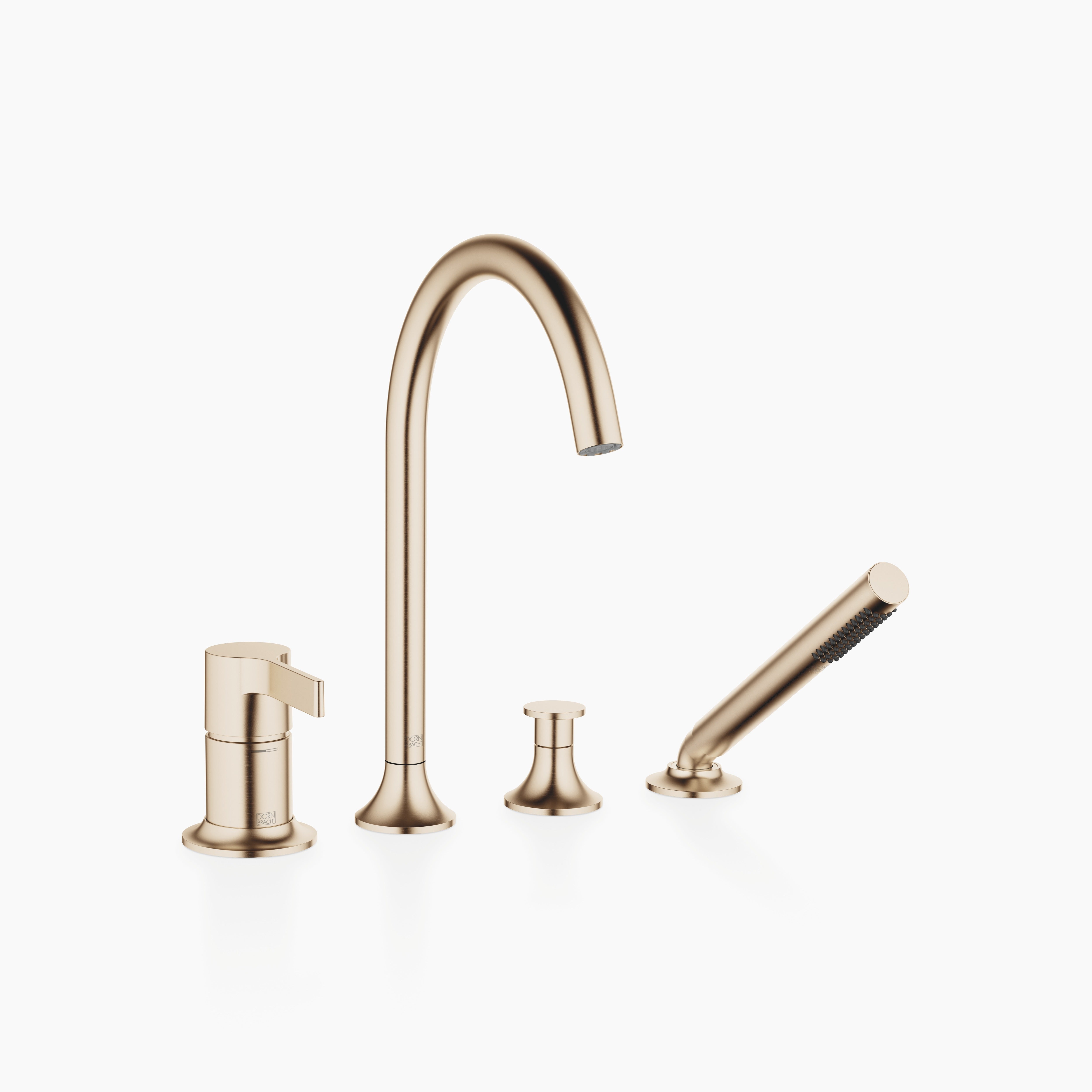 Vaia Bath Shower Set For Bath Rim Or Tile Edge Installation Chrome