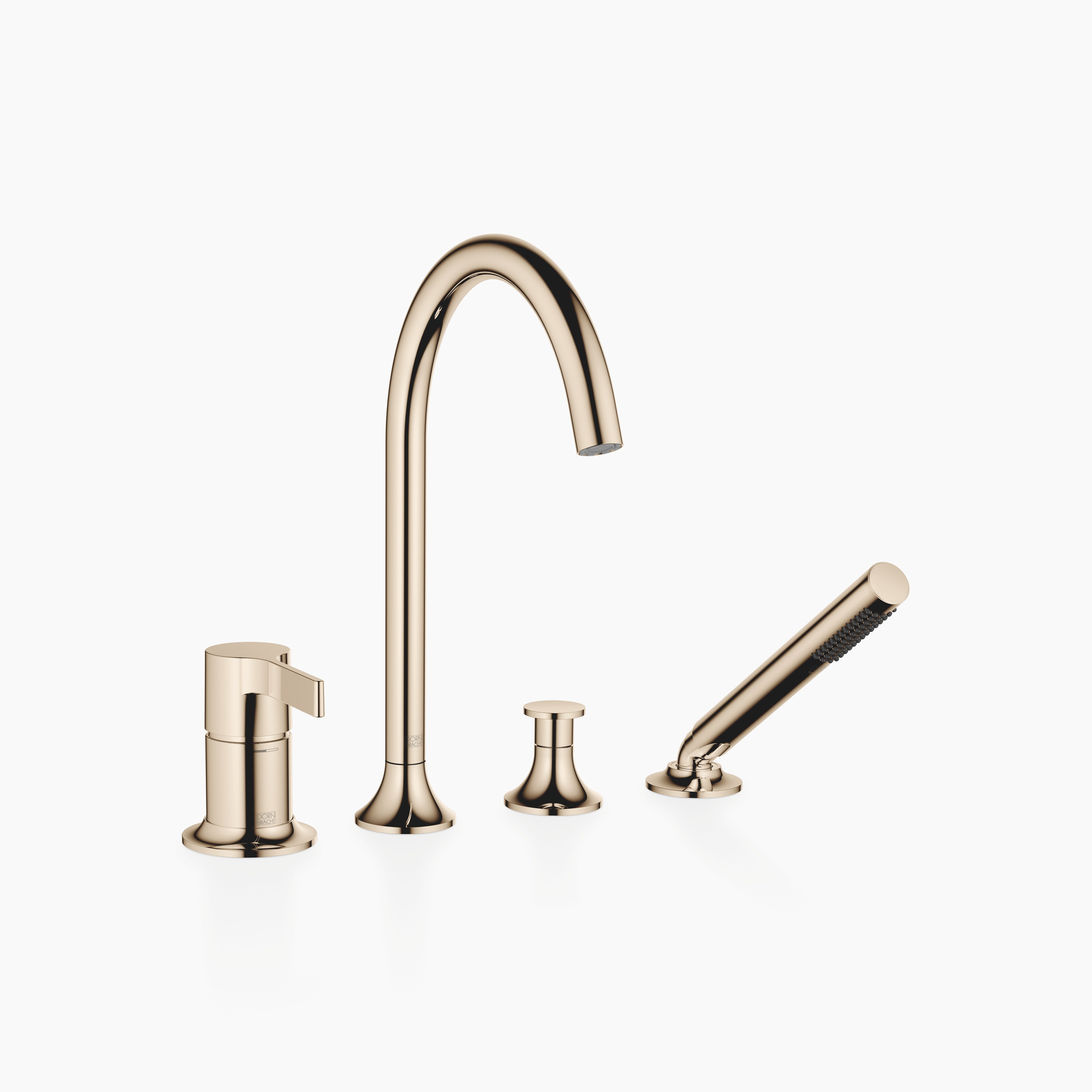 Vaia Bath Shower Set For Bath Rim Or Tile Edge Installation Chrome