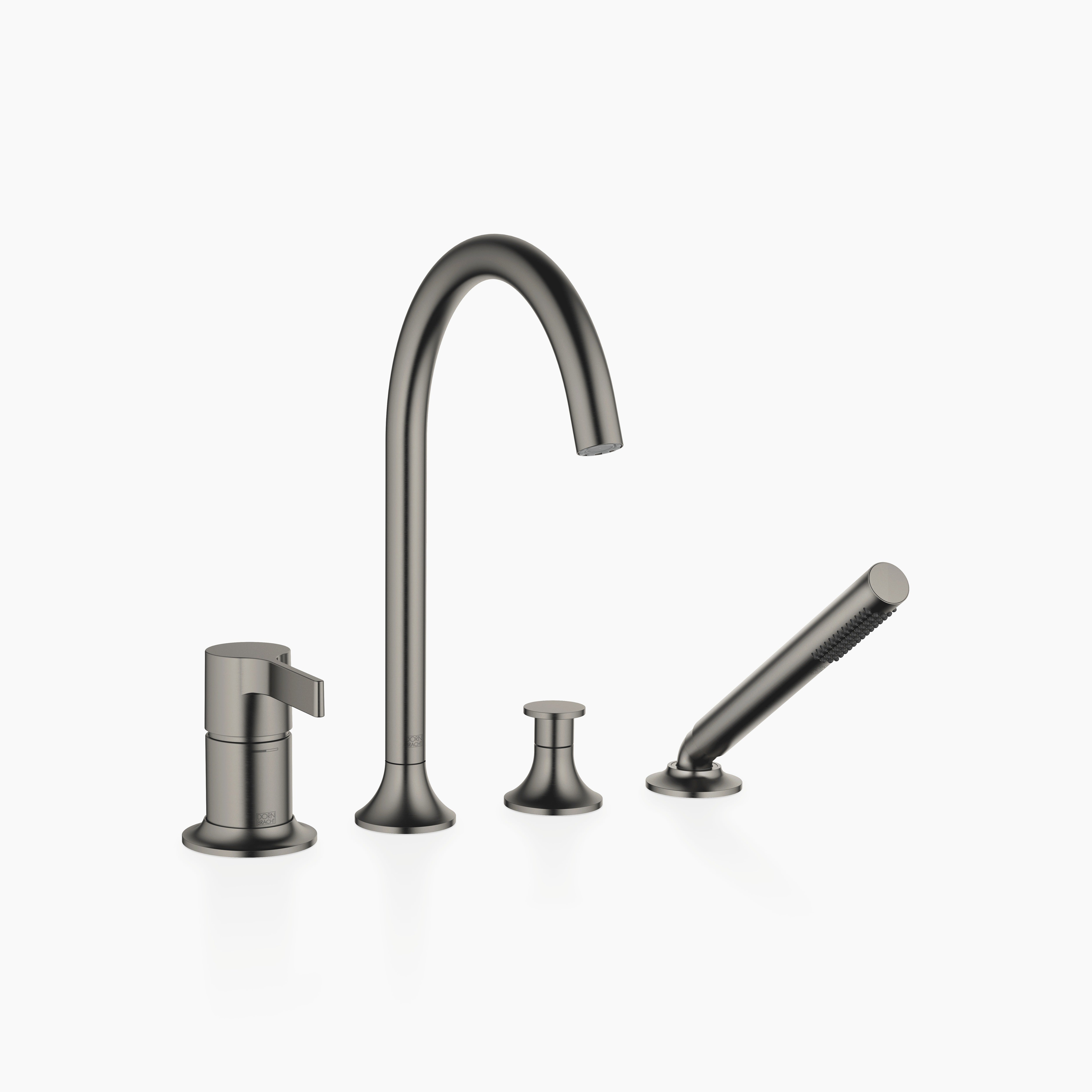 Vaia Bath Shower Set For Bath Rim Or Tile Edge Installation Chrome