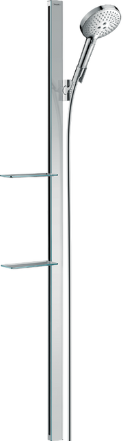 Raindance Select S Shower set 120 3jet with shower bar 150 cm and shelves