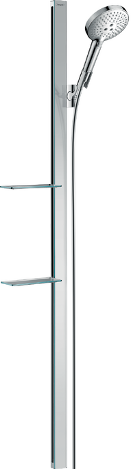 Raindance Select S Shower set 120 3jet with shower bar 150 cm and shelves