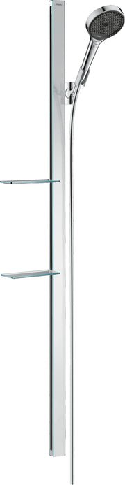 Rainfinity Shower set 130 3jet EcoSmart with shower bar 150 cm and shelves