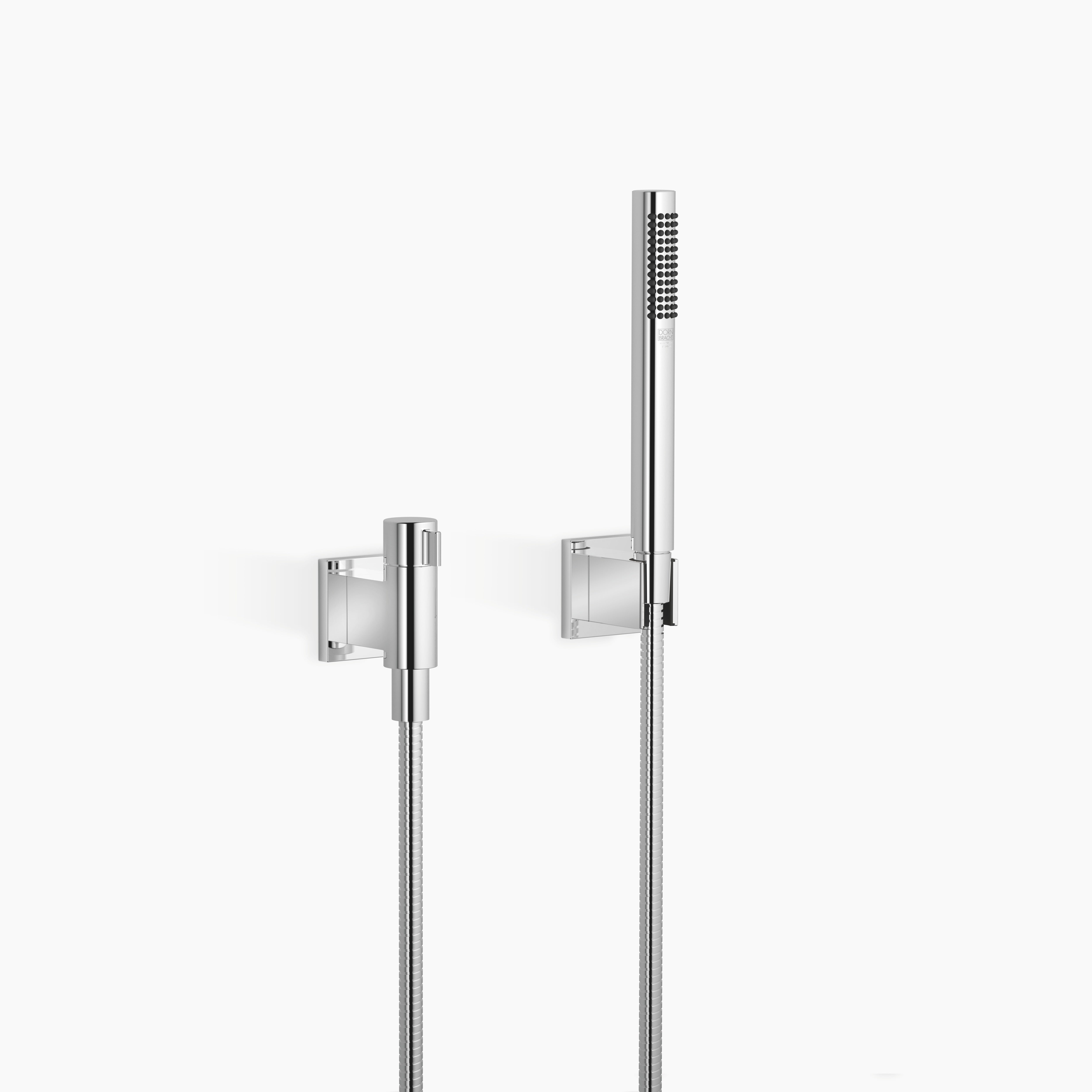 Hand Shower Set With Individual Rosettes With Volume Control Chrome