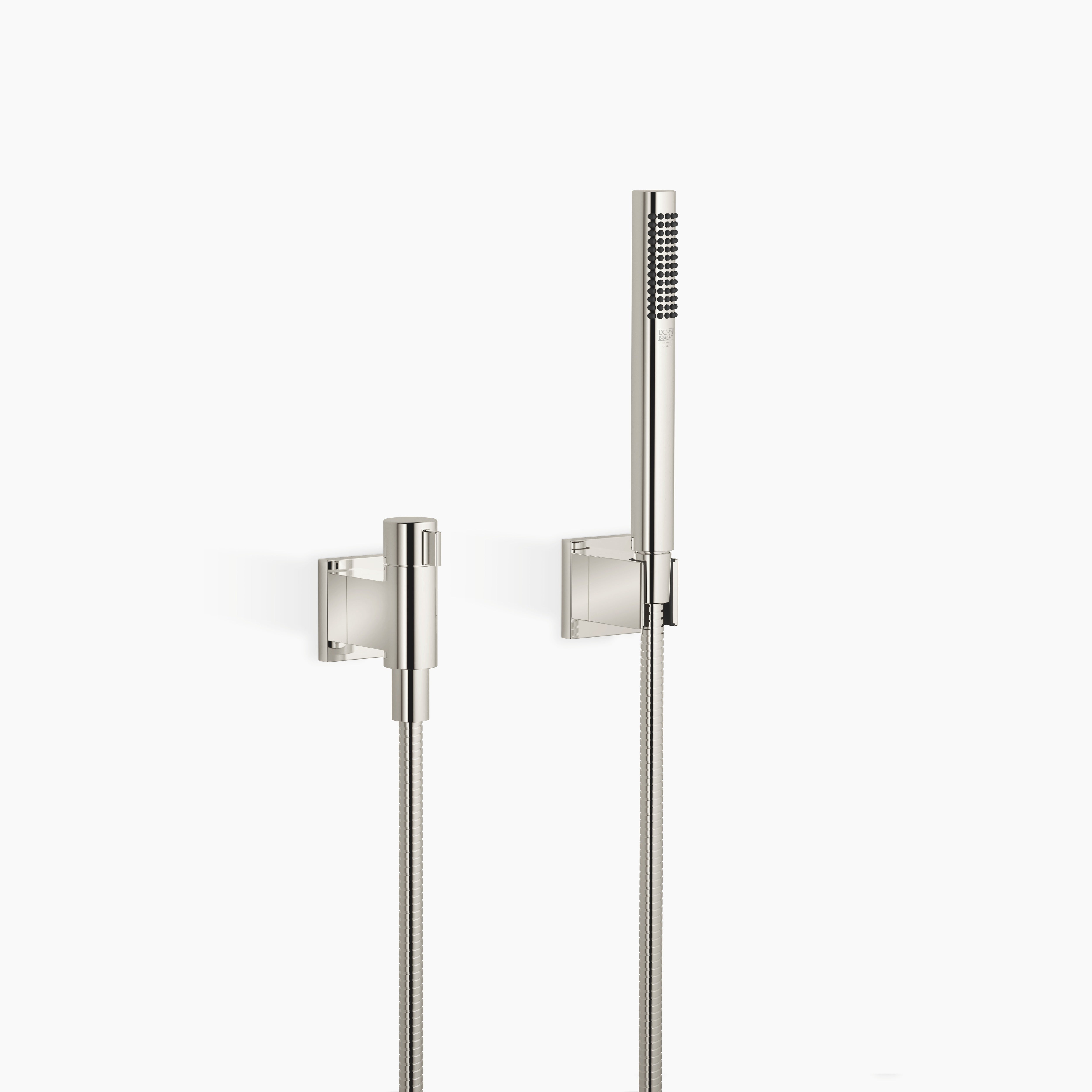 Hand Shower Set With Individual Rosettes With Volume Control Chrome