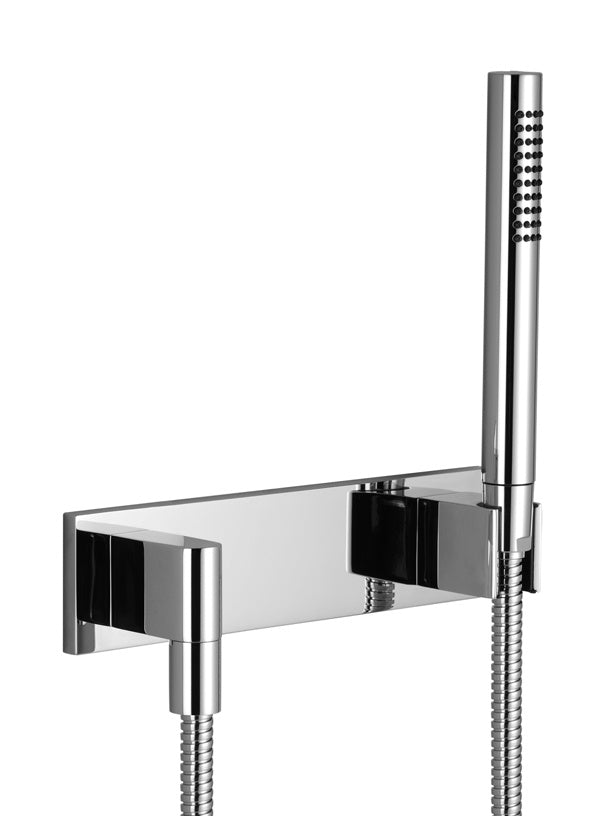 Hand Shower Set With Cover Plate Chrome