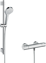 Croma Select S Shower system 110 Vario with Ecostat 1001 CL thermostatic mixer and shower rail 72 cm