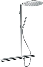 AXOR ShowerSolutions Showerpipe with thermostatic mixer 800 and 1jet overhead shower 350