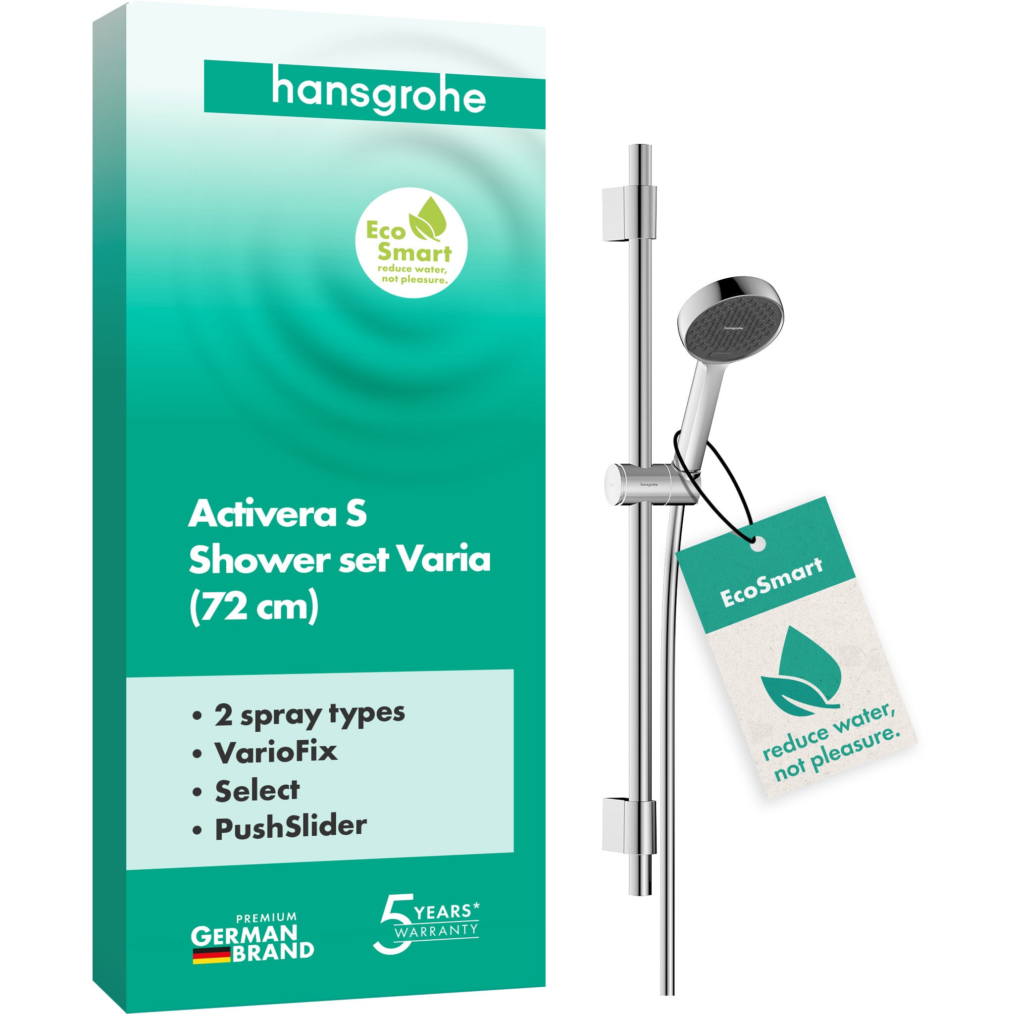 Activera Select S Shower set 95 2jet EcoSmart with shower bar Varia 72 cm