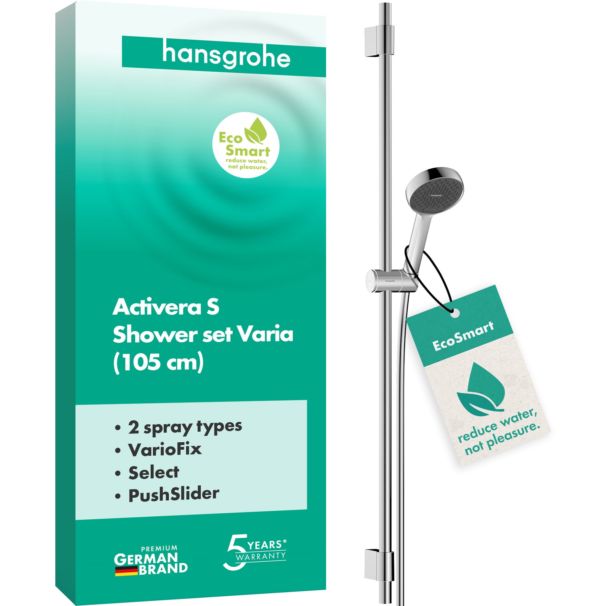 Activera Select S Shower set 95 2jet EcoSmart with shower bar Varia 105 cm