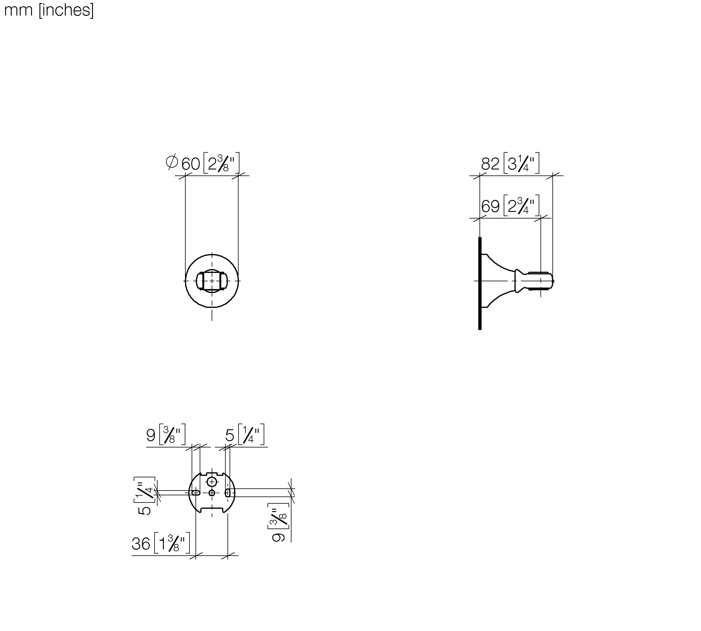 Madison Wall Bracket Chrome II
