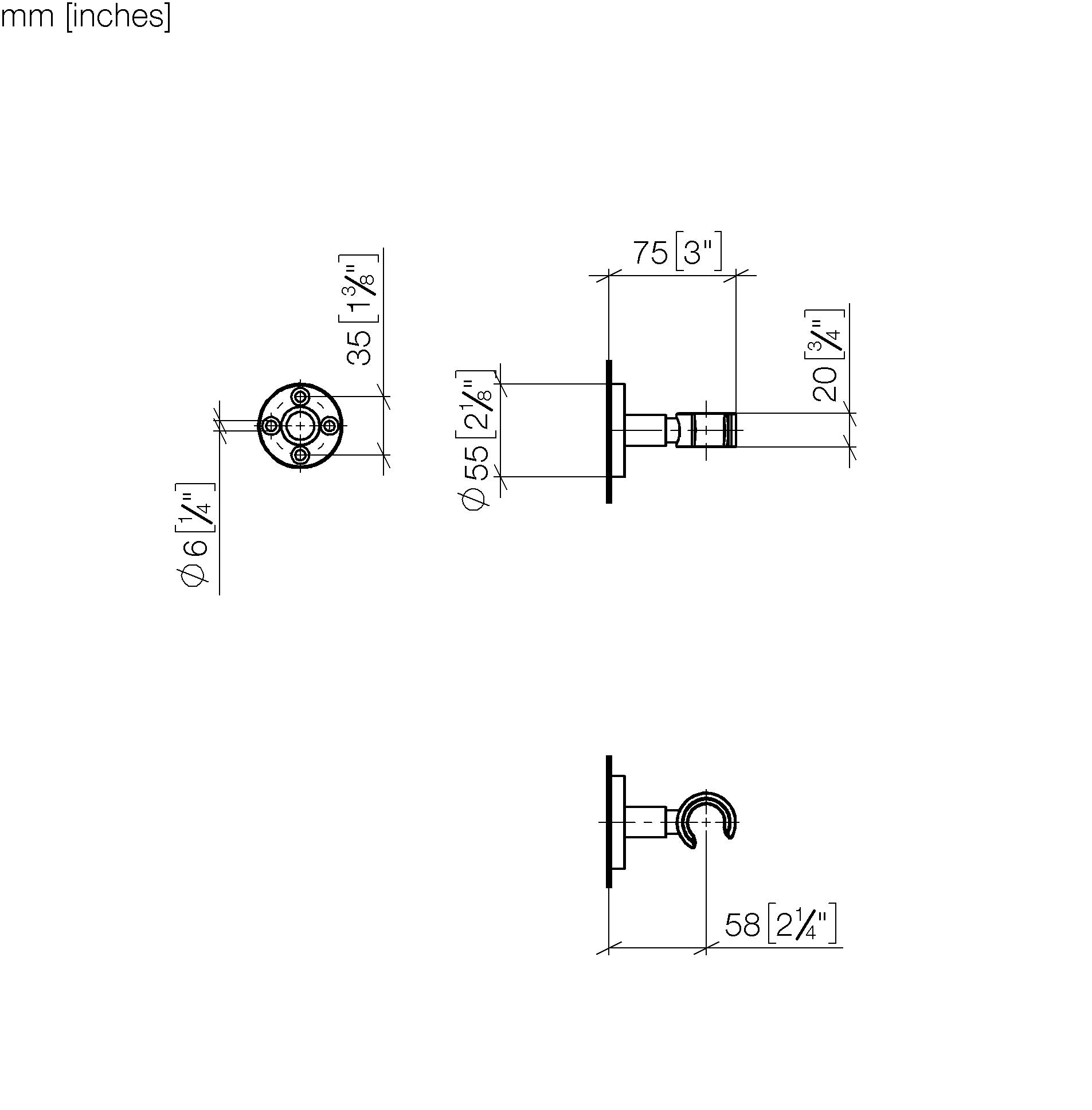 Wall Bracket Chrome