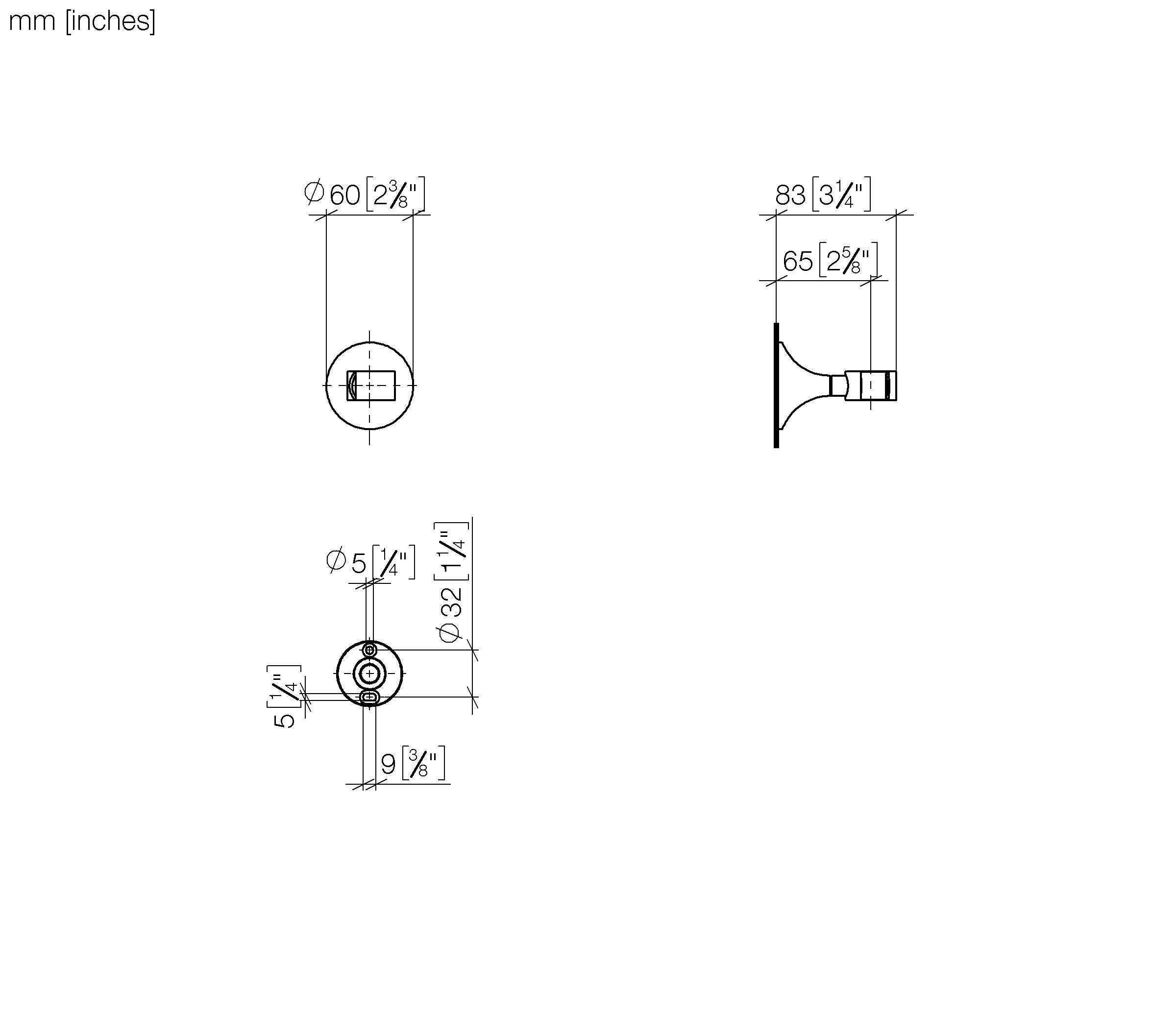 Vaia Wall Bracket Chrome