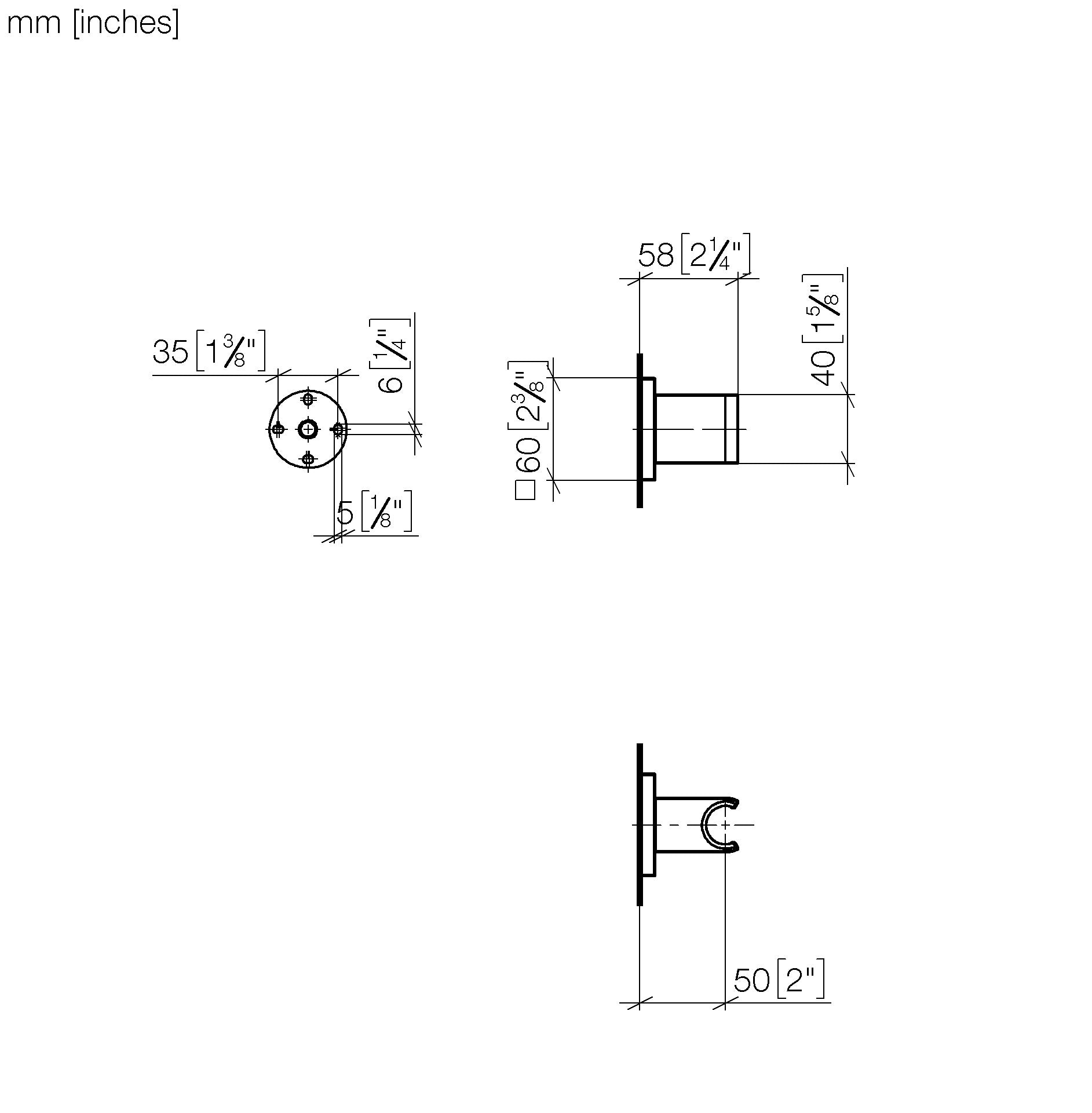 Wall Bracket Chrome II