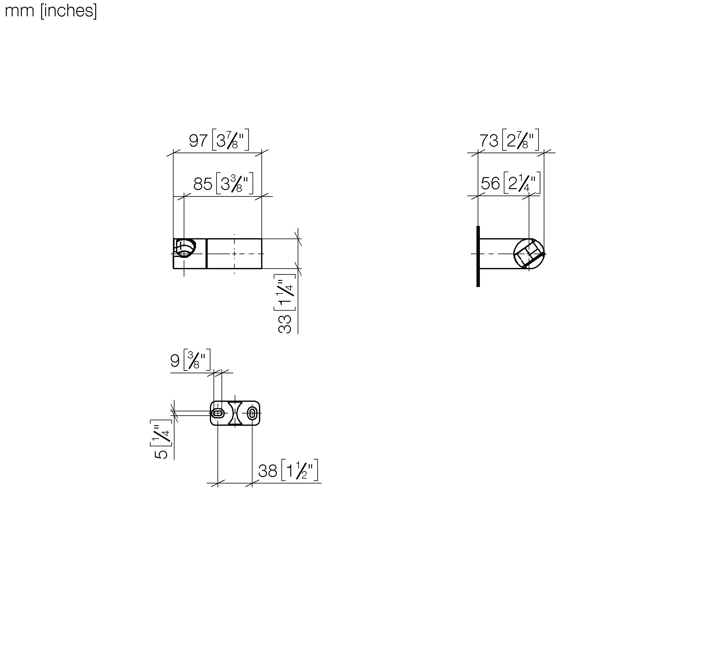 Wall Bracket Swivel Chrome