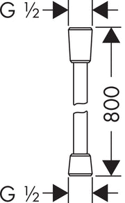 Isiflex Shower hose B 80 cm