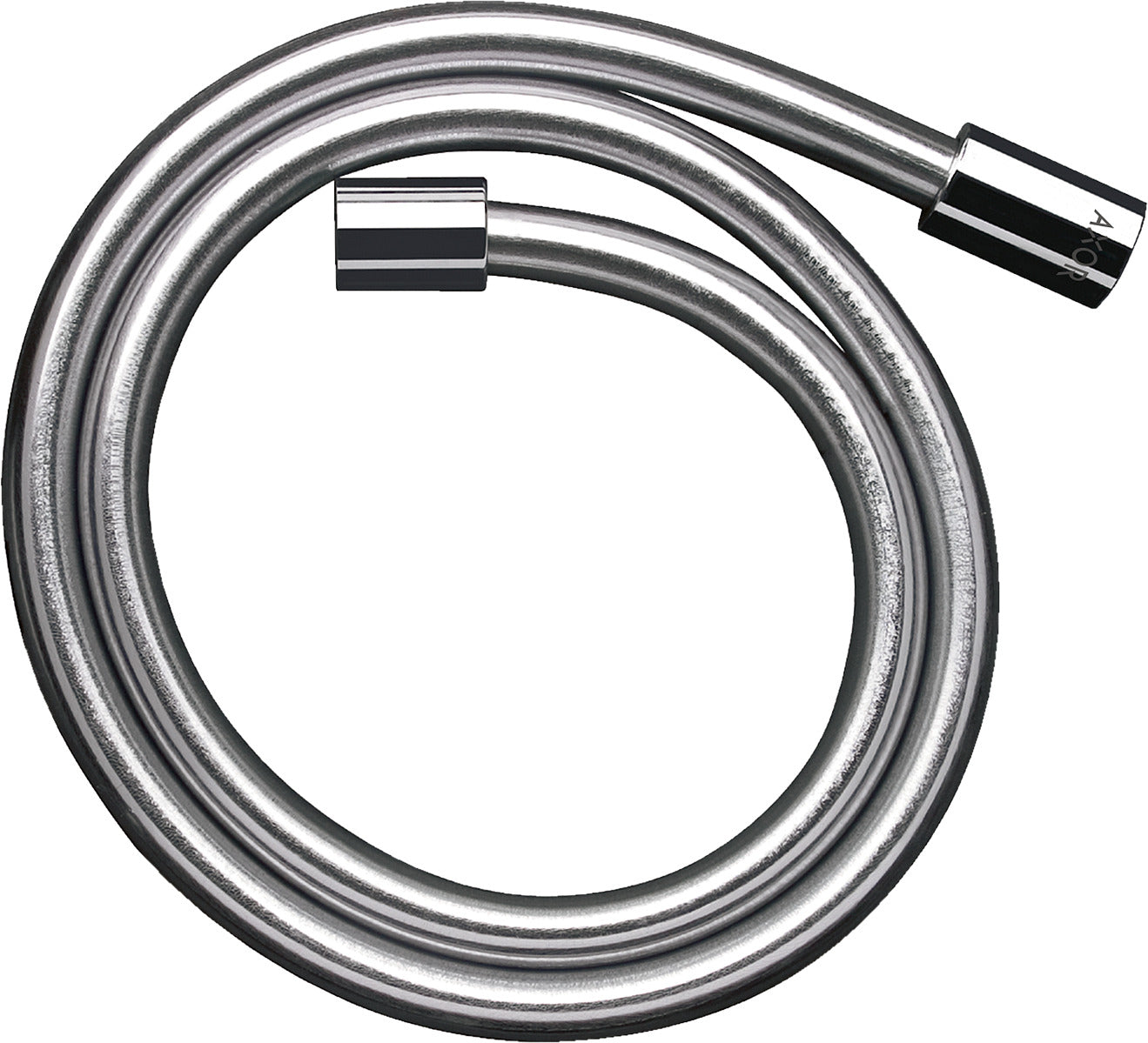 AXOR ShowerSolutions Metal effect shower hose 1.25 m with cylindrical nuts