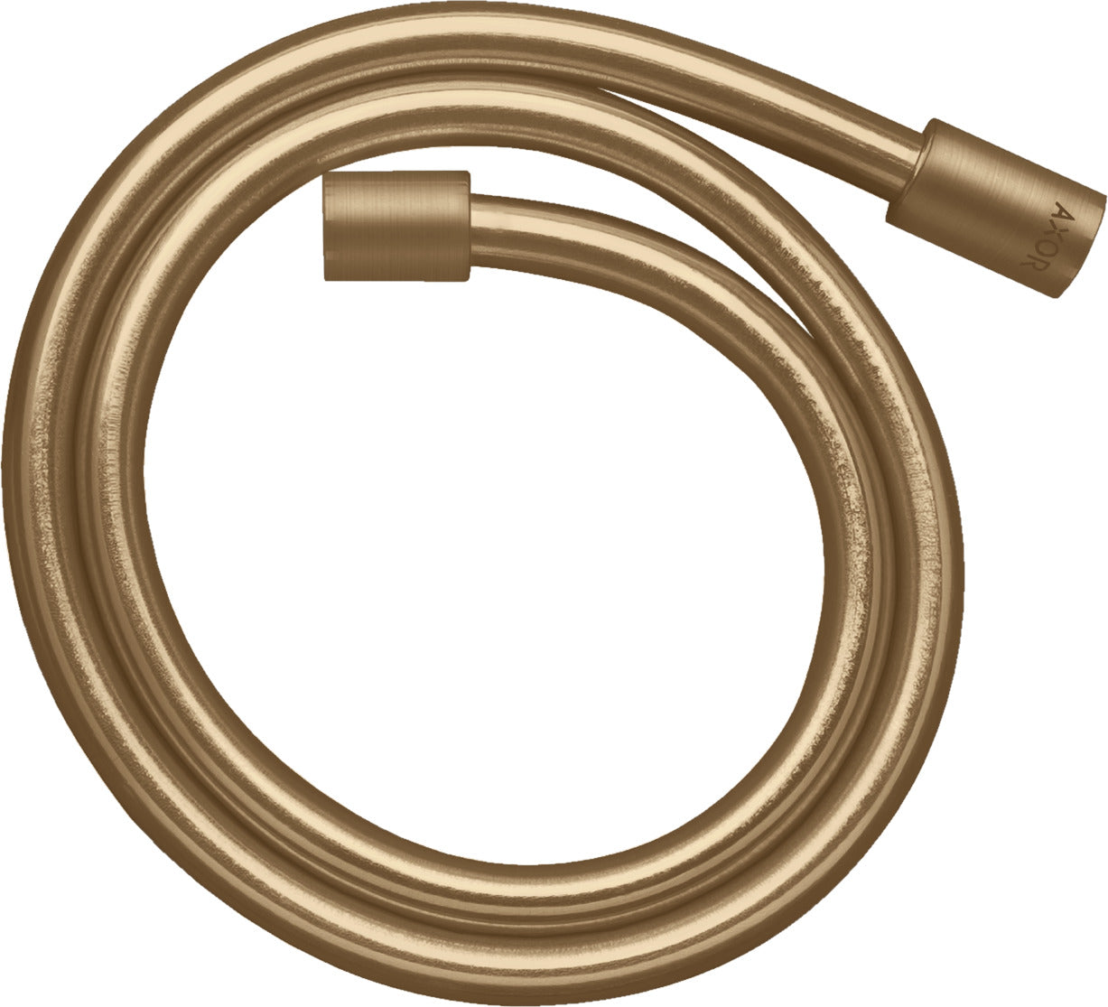 AXOR ShowerSolutions Metal effect shower hose 1.25 m with cylindrical nuts
