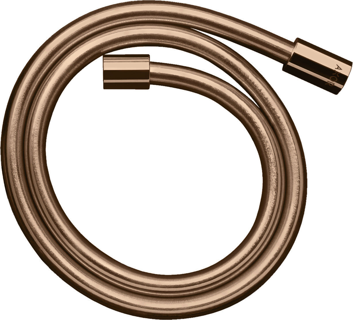 AXOR ShowerSolutions Metal effect shower hose 1.25 m with cylindrical nuts