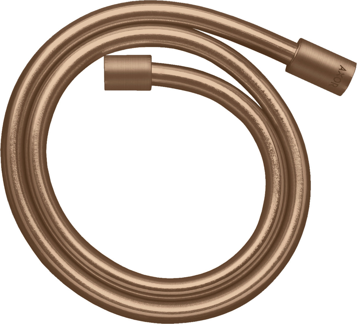 AXOR ShowerSolutions Metal effect shower hose 1.25 m with cylindrical nuts