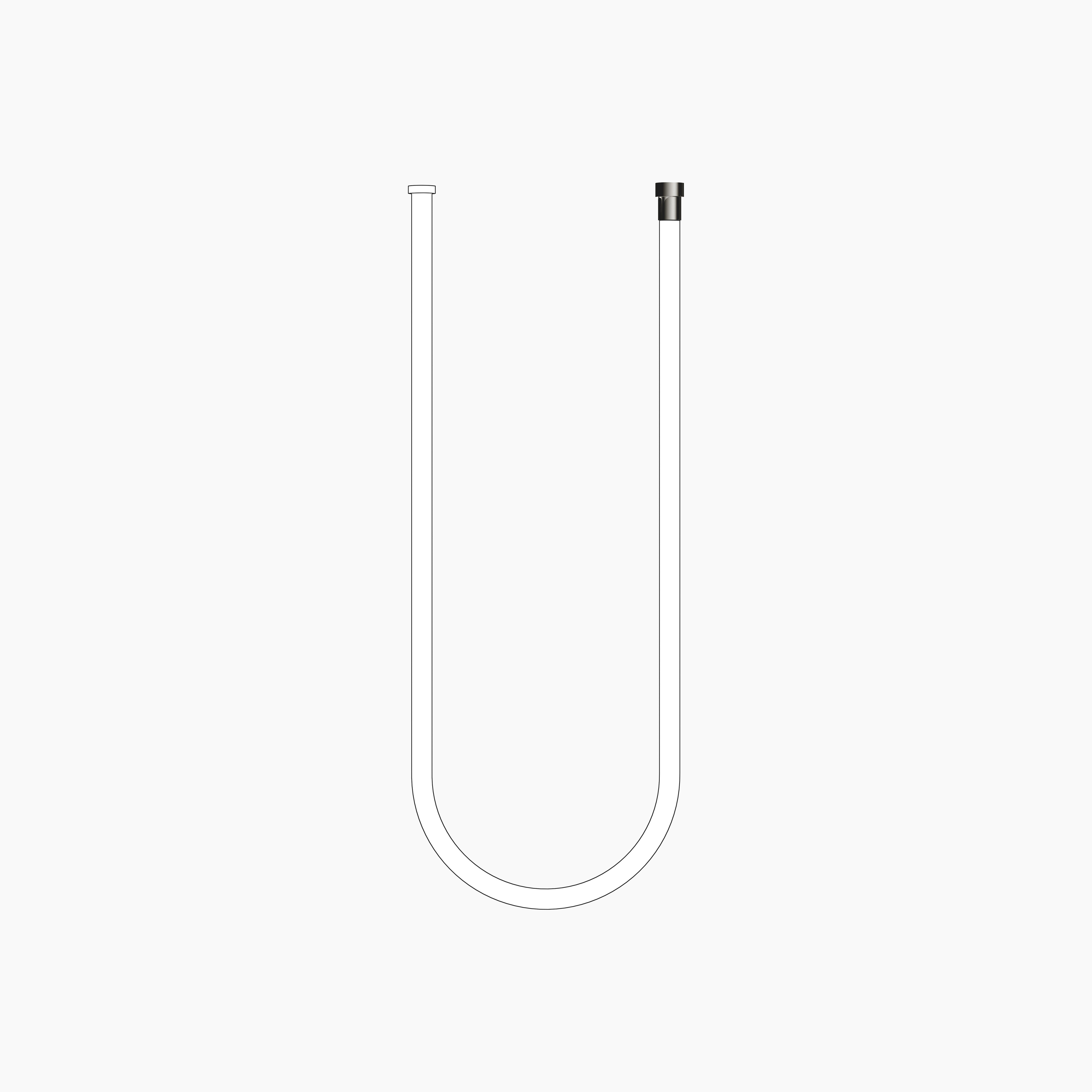 Water Tube Kneipp Hose White 2000 mm Chrome