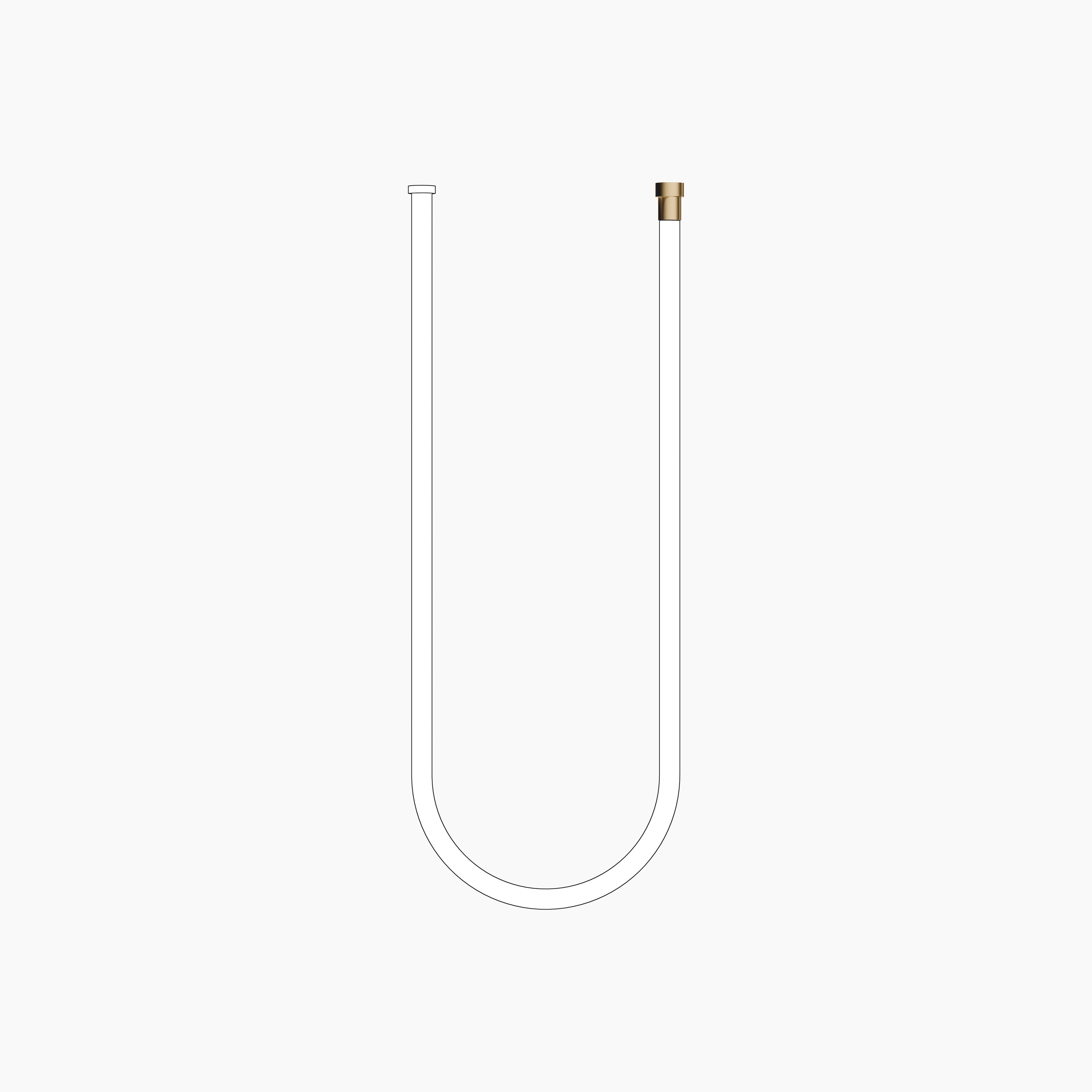 Water Tube Kneipp Hose White 2000 mm Chrome
