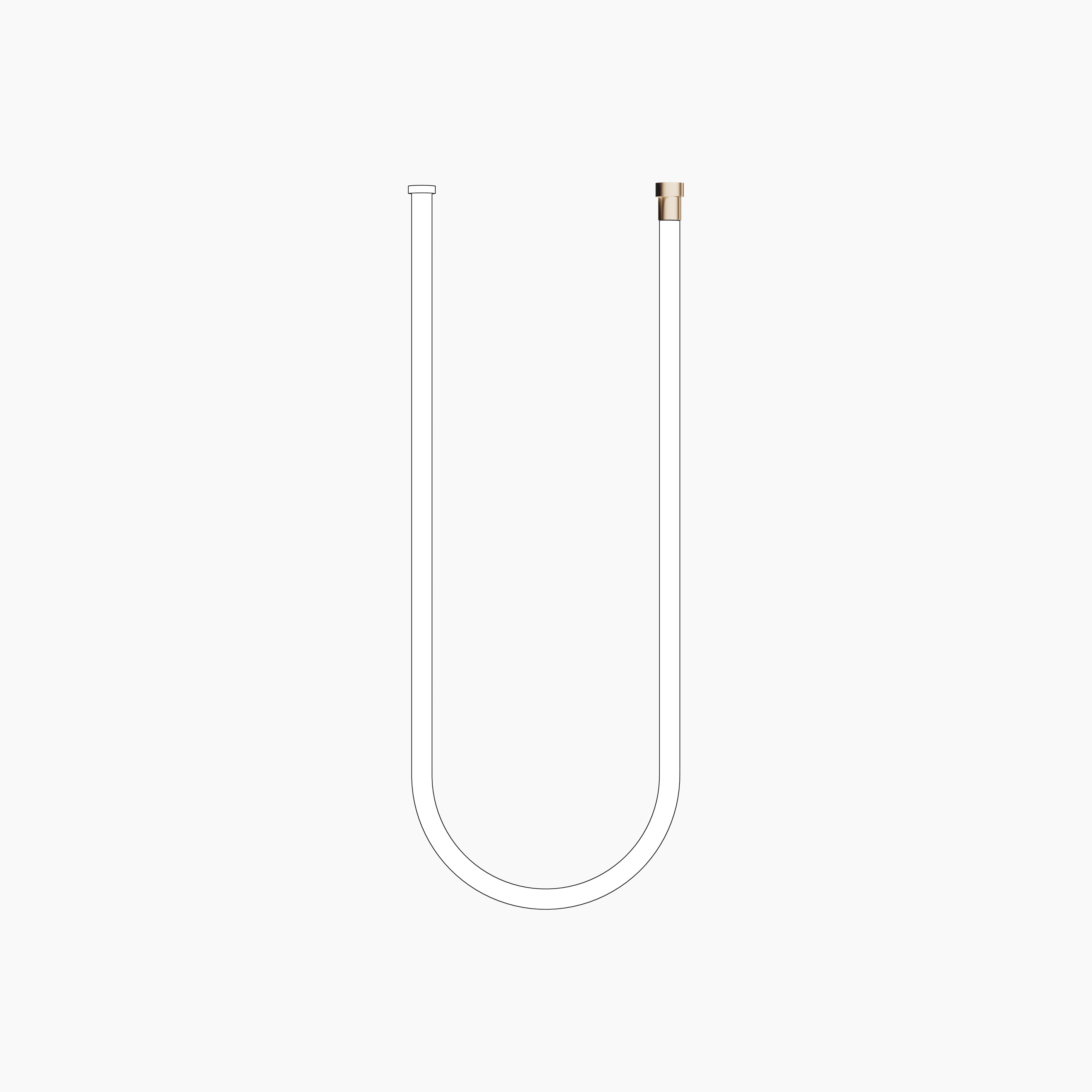 Water Tube Kneipp Hose White 2000 mm Chrome