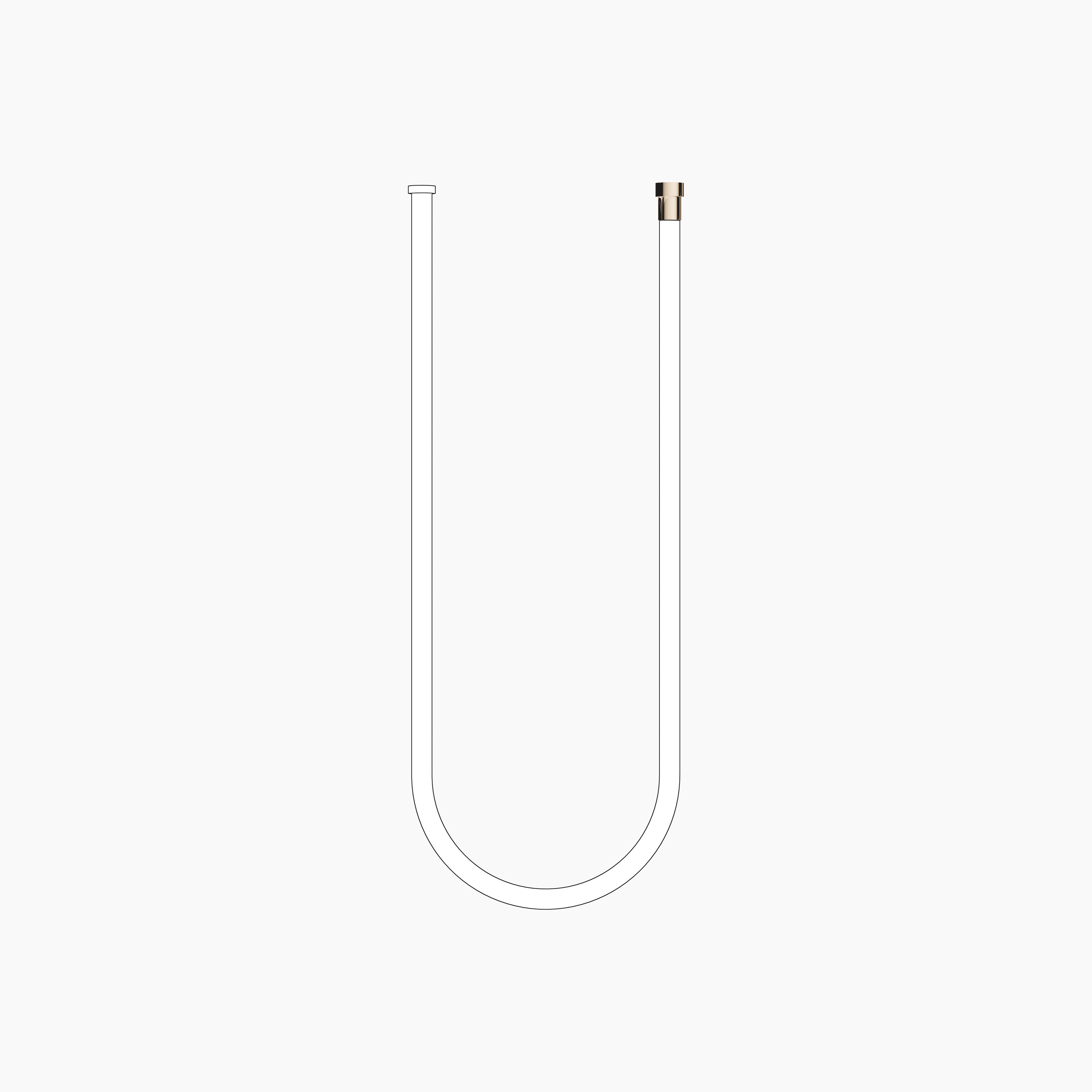 Water Tube Kneipp Hose White 2000 mm Chrome