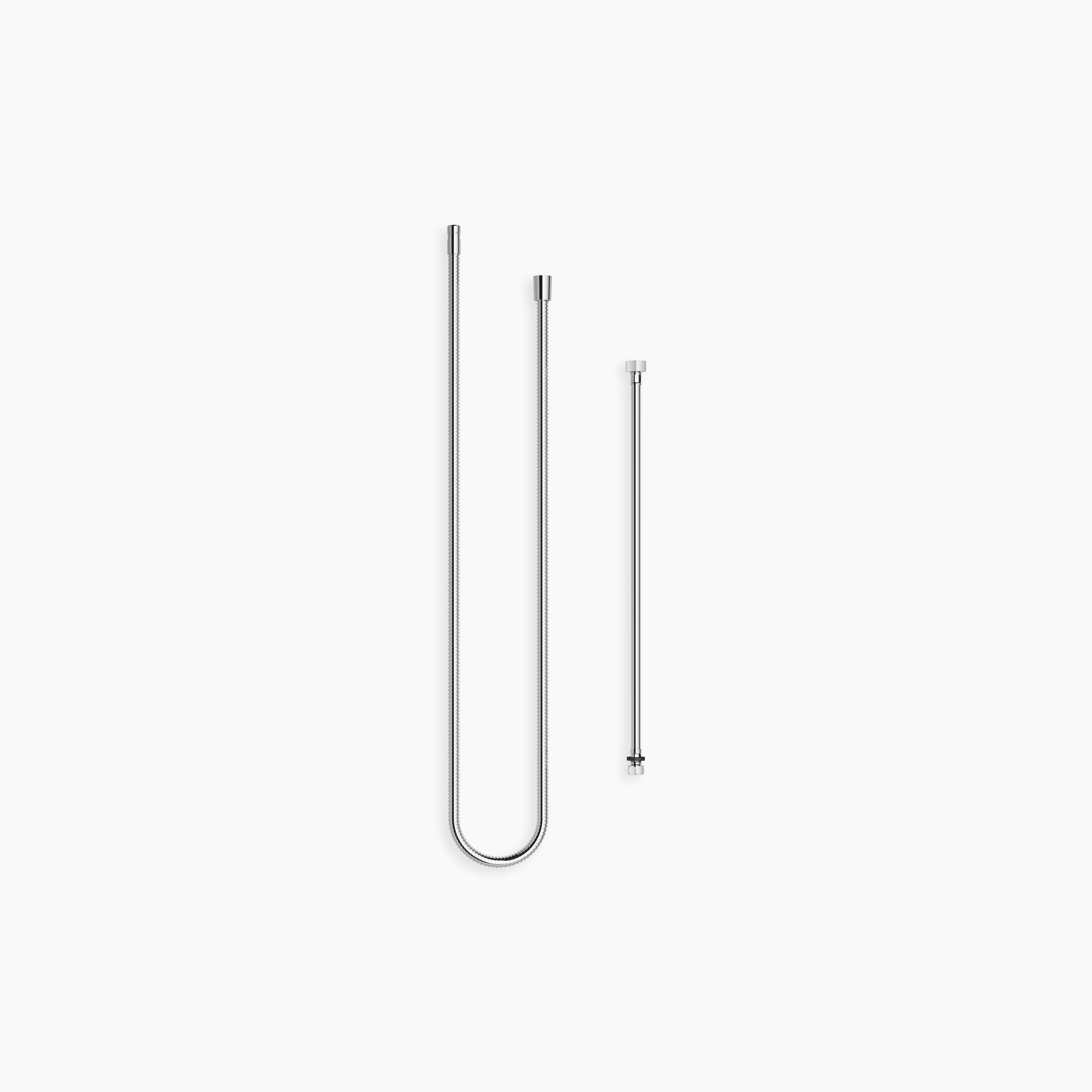 Metal Shower Hose In Two Parts 1 2 X 3 8 X 2250 mm Chrome