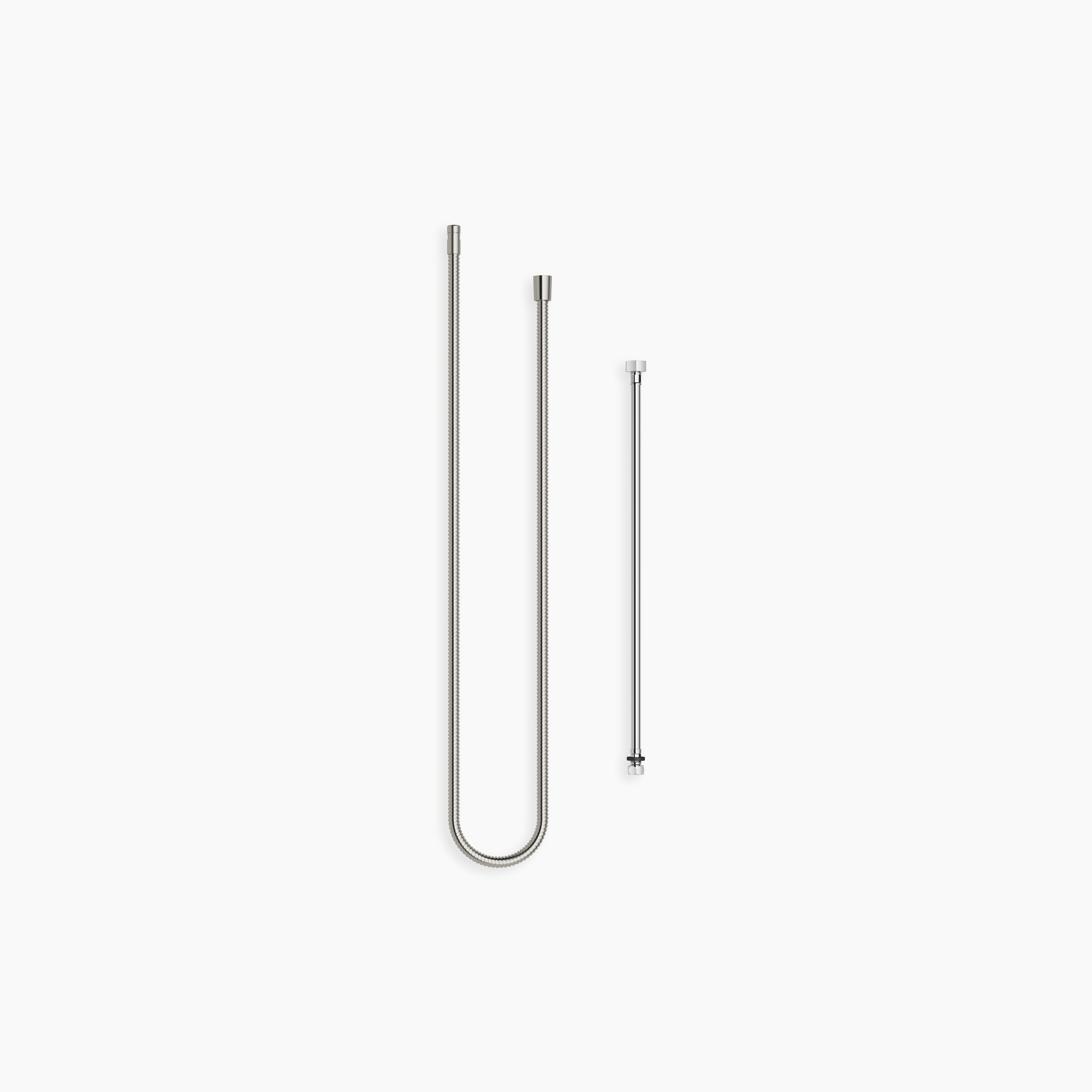 Metal Shower Hose In Two Parts 1 2 X 3 8 X 2250 mm Chrome