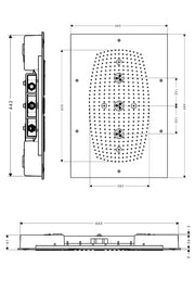 Raindance Rainmaker Overhead shower 680/460 3jet without lighting