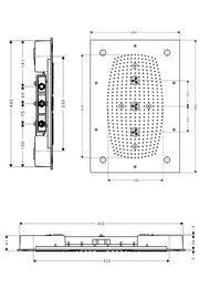 Raindance Rainmaker Overhead shower 680/460 3jet with lighting