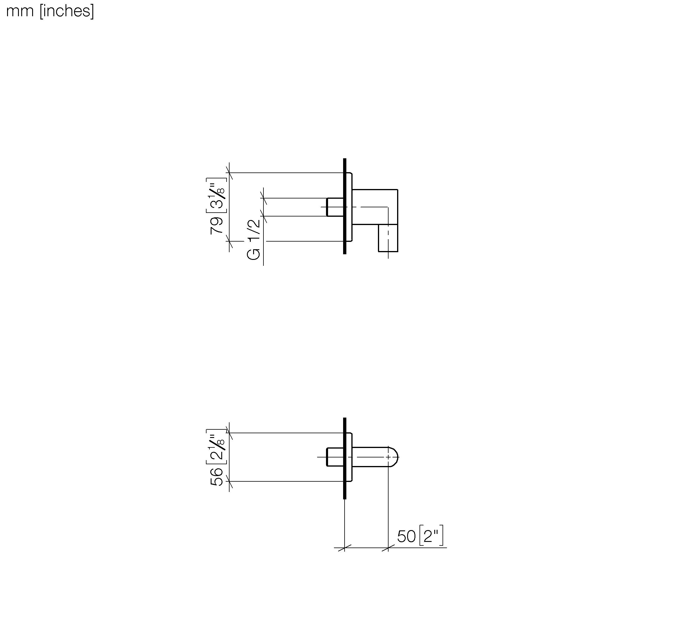 Lulu Wall Elbow Chrome