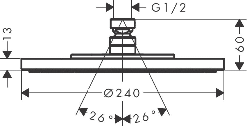 AXOR Starck Overhead shower 240 1jet